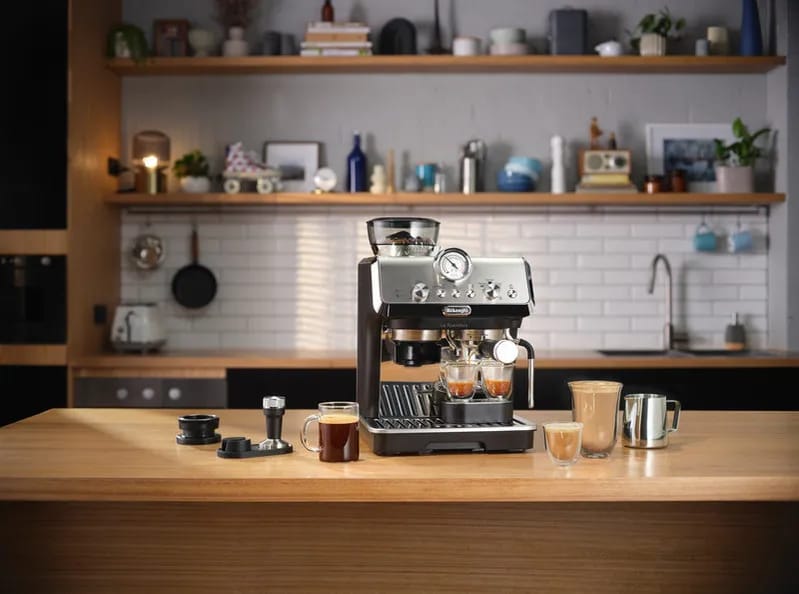 DeLonghi Espressomaskiner La Specialista Arte Espressomaskine EC9155 i Sølvfarvet/sort, 2