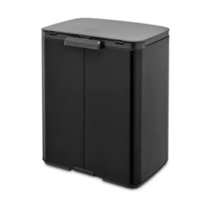 Brabantia Spande uden pedal BO Affaldsspand i Matt black , 12 L, 4
