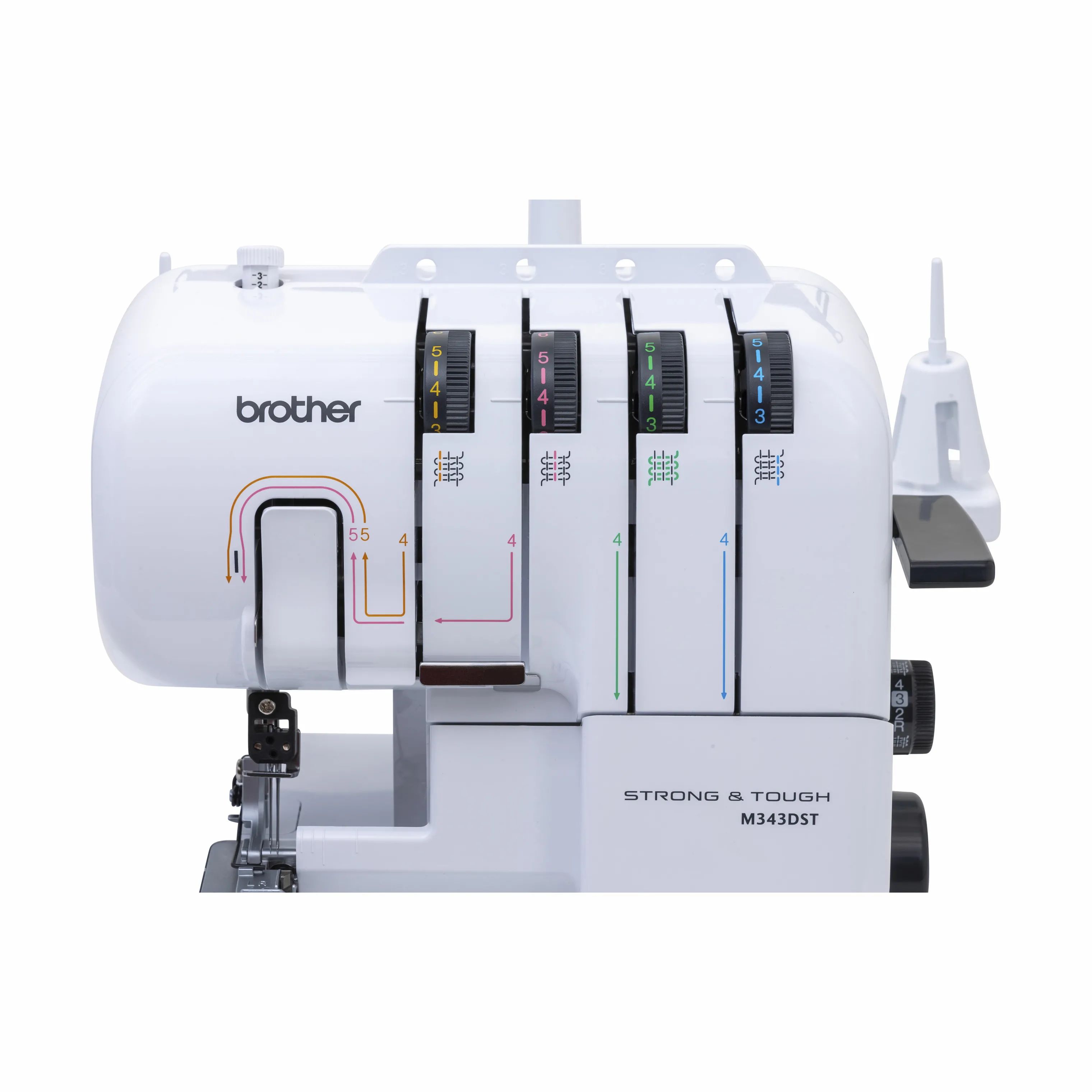 Brother Symaskiner Overlock Symaskine M343DST i Hvid, 4