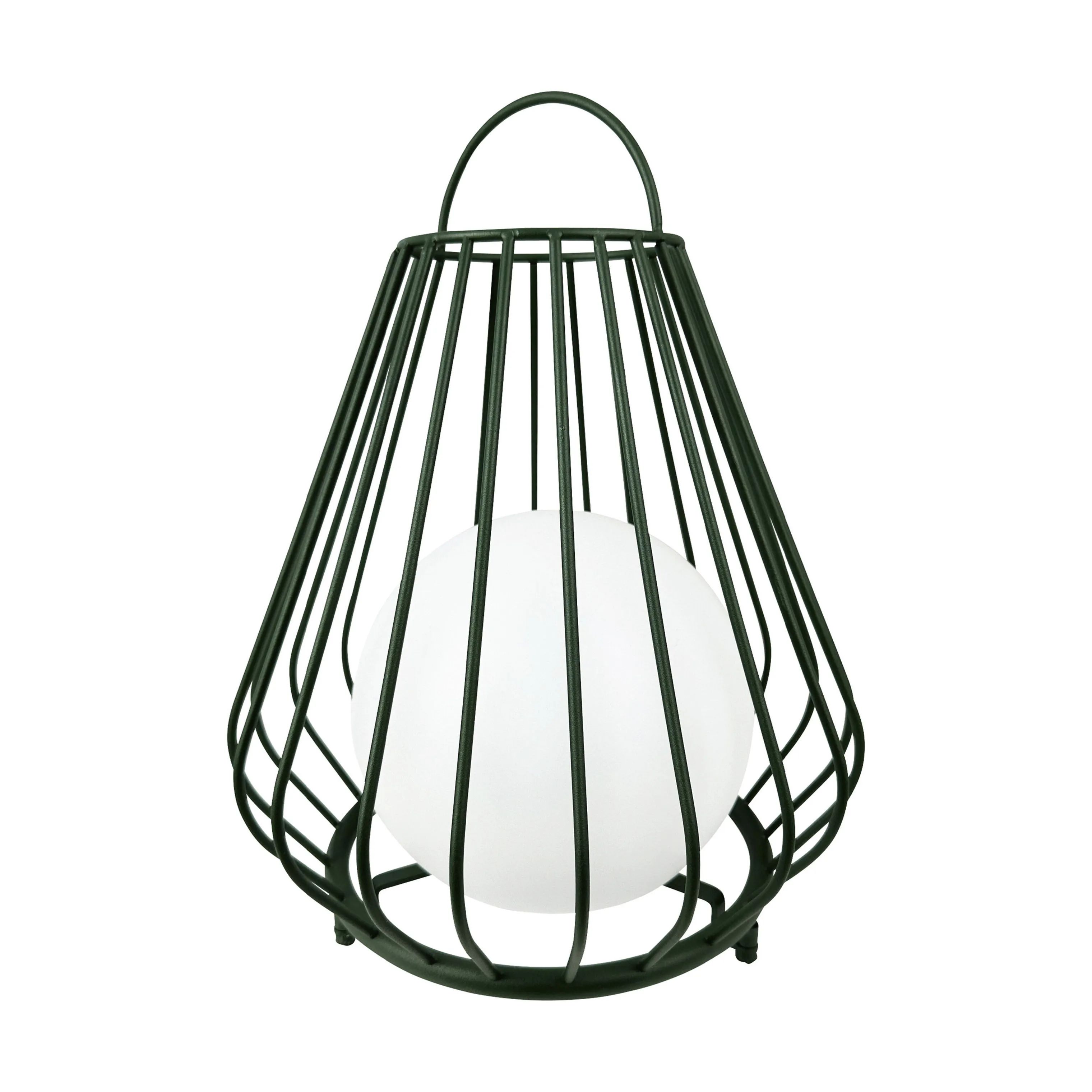 Dyberg Larsen Lanterner Evesham Udendørs Lanterne i Grøn/ Hvid, 38 cm, 1