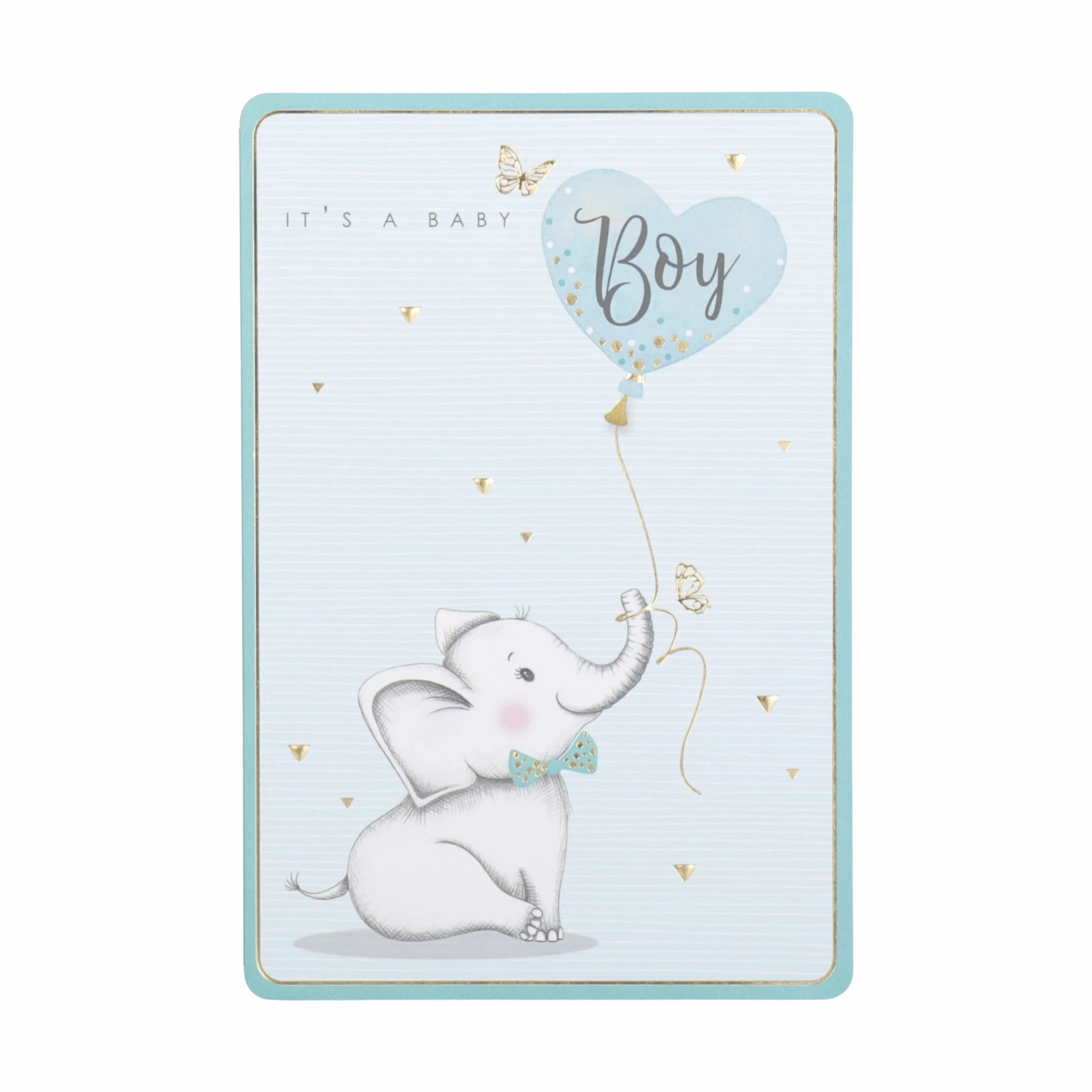 CASA Living Kort Kort - It's A Baby Boy i blå, 1