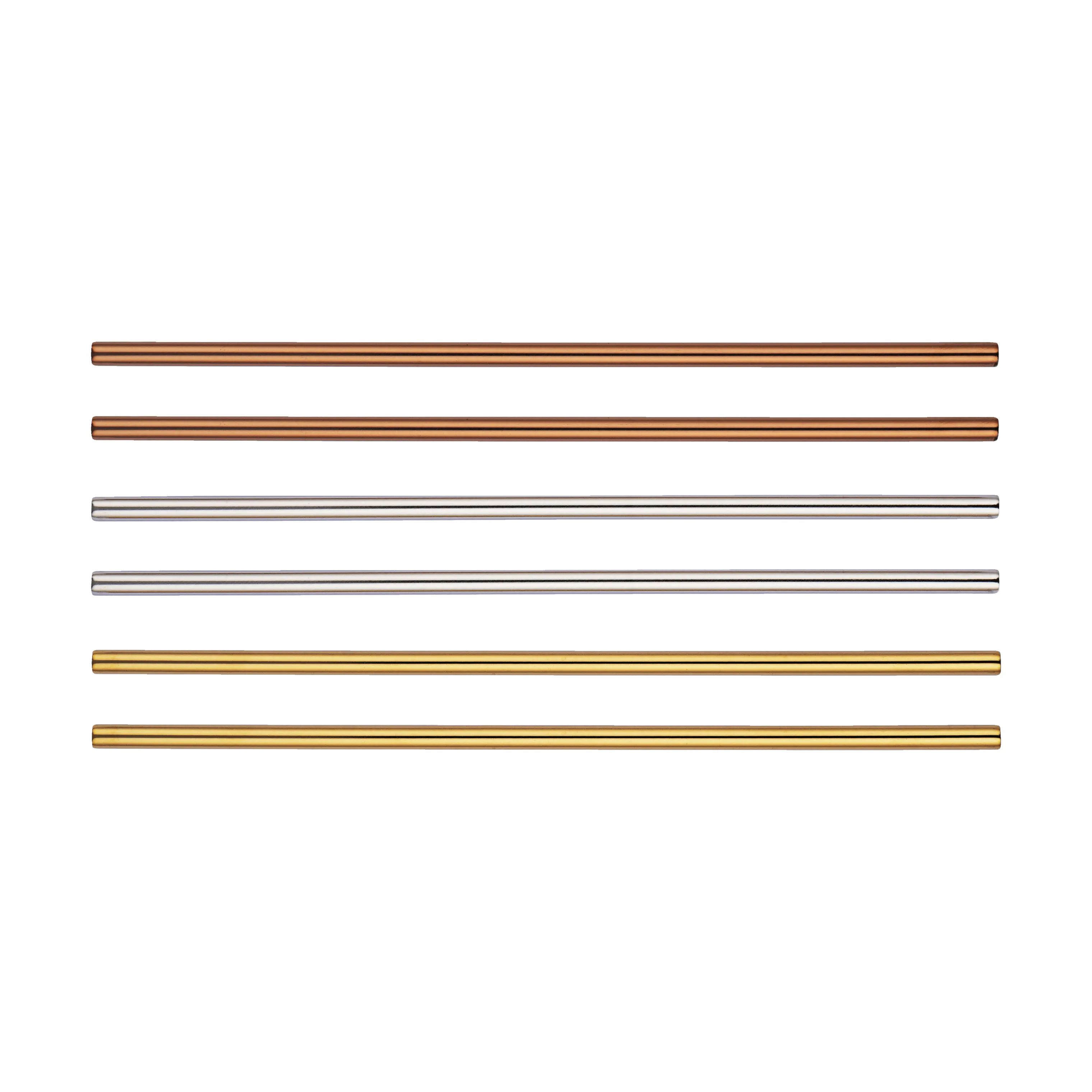 Mixology by CASA Living Øvrigt bartilbehør MIXOLOGY Sugerør i Stål/guld/kobber, 21,5 cm, 1