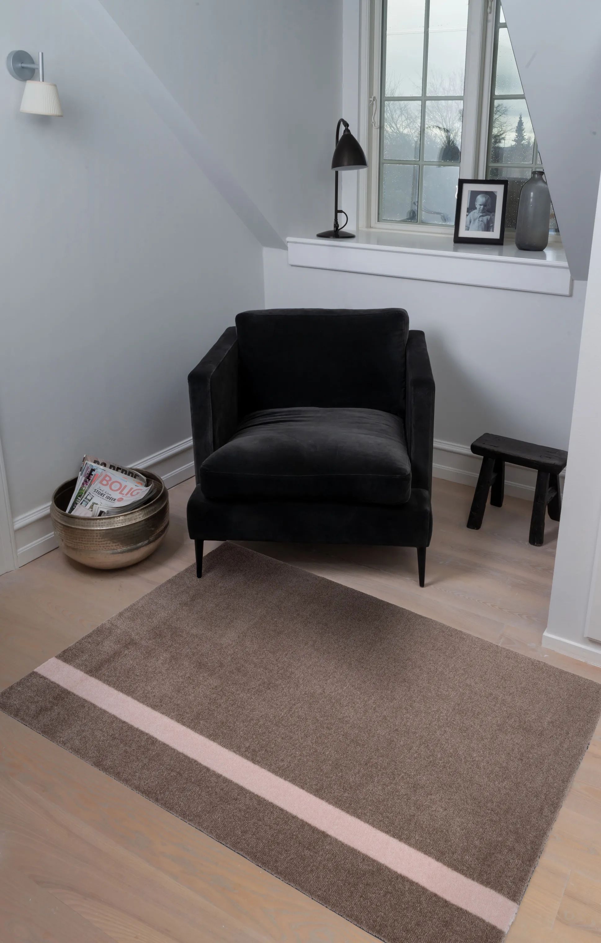 Tica Copenhagen Gulvtæpper Stripes Vertikal Gulvtæppe i Sand/rosa, B90 x L130 cm, 4