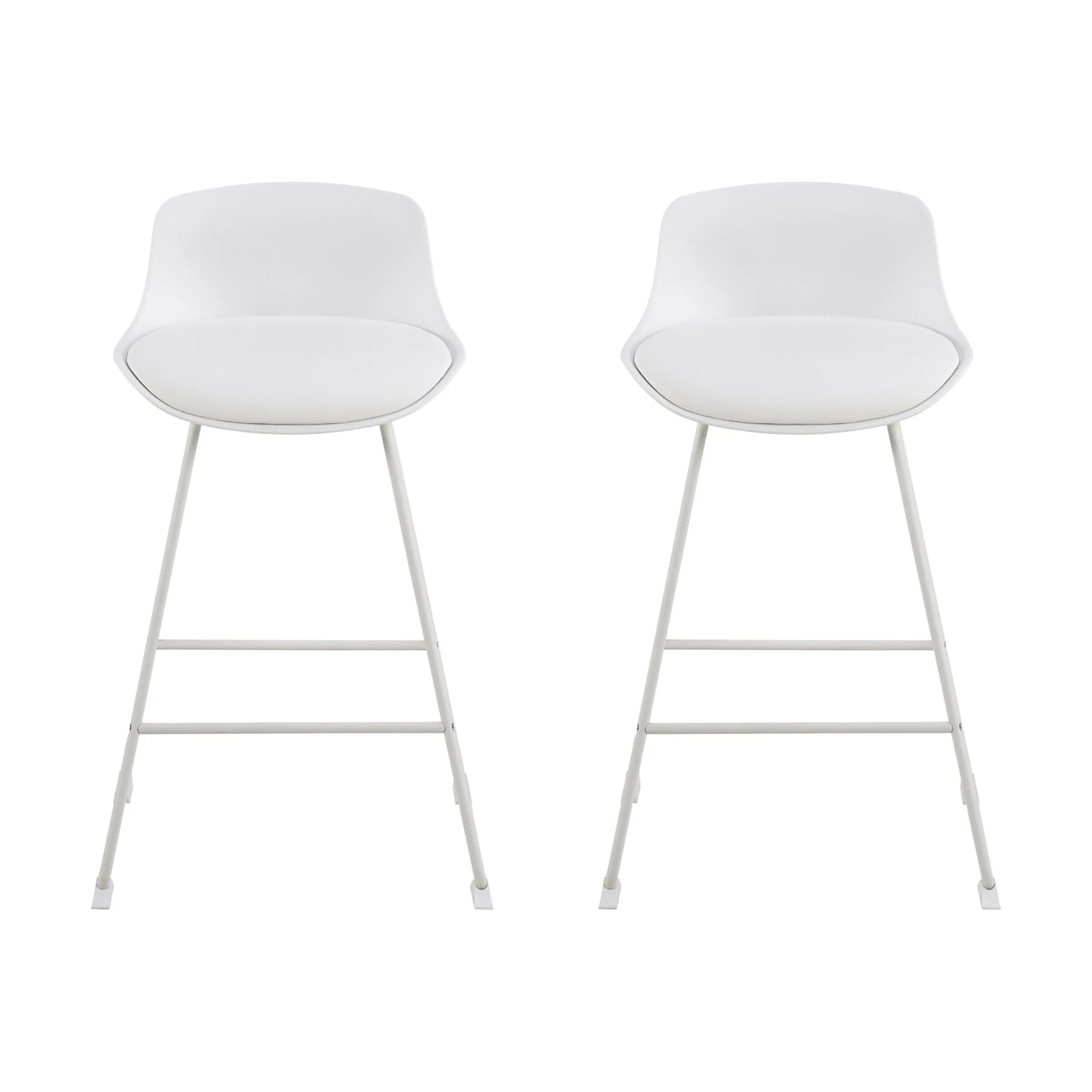 CASA Living Barstole Tina Barstol - 2 stk i Hvid, H84 x B50 cm, 1