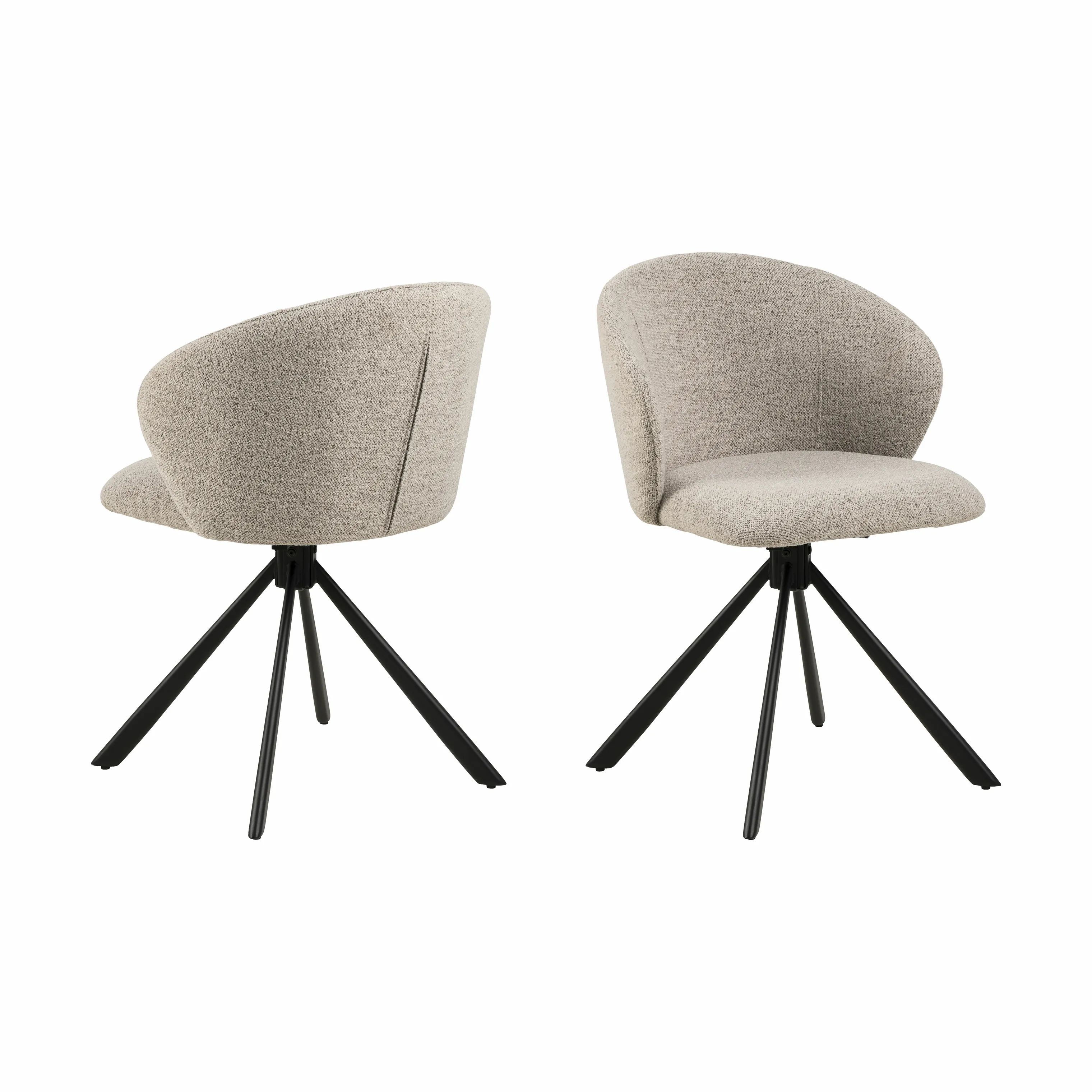 CASA Living Spisebordsstole Pippa Spisebordsstol - 2 stk. i Beige, 8