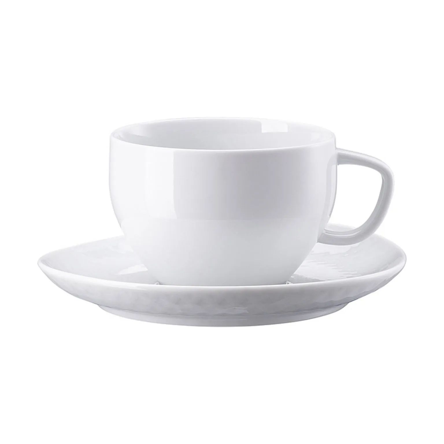 Rosenthal Krus og kopper med hank Junto Cafe au lait Kop i Hvid, 2