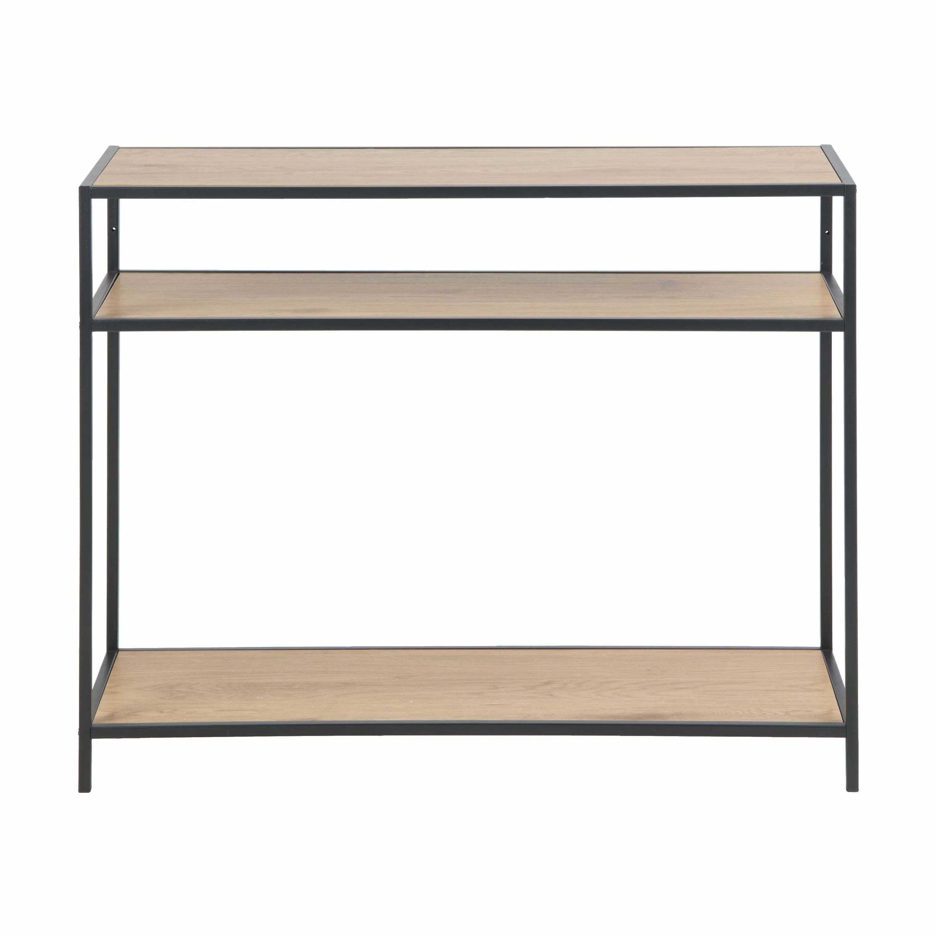 CASA Living Sideborde Seaford Konsolbord i vild eg/mat sort, 1