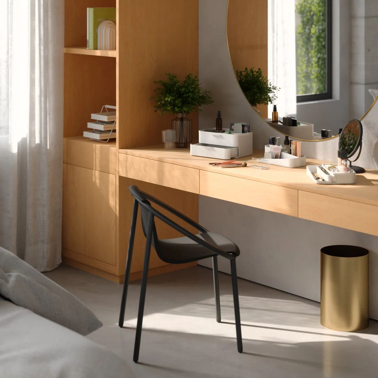 Umbra Småopbevaring Glam Opbevaringskasse i Hvid, 3