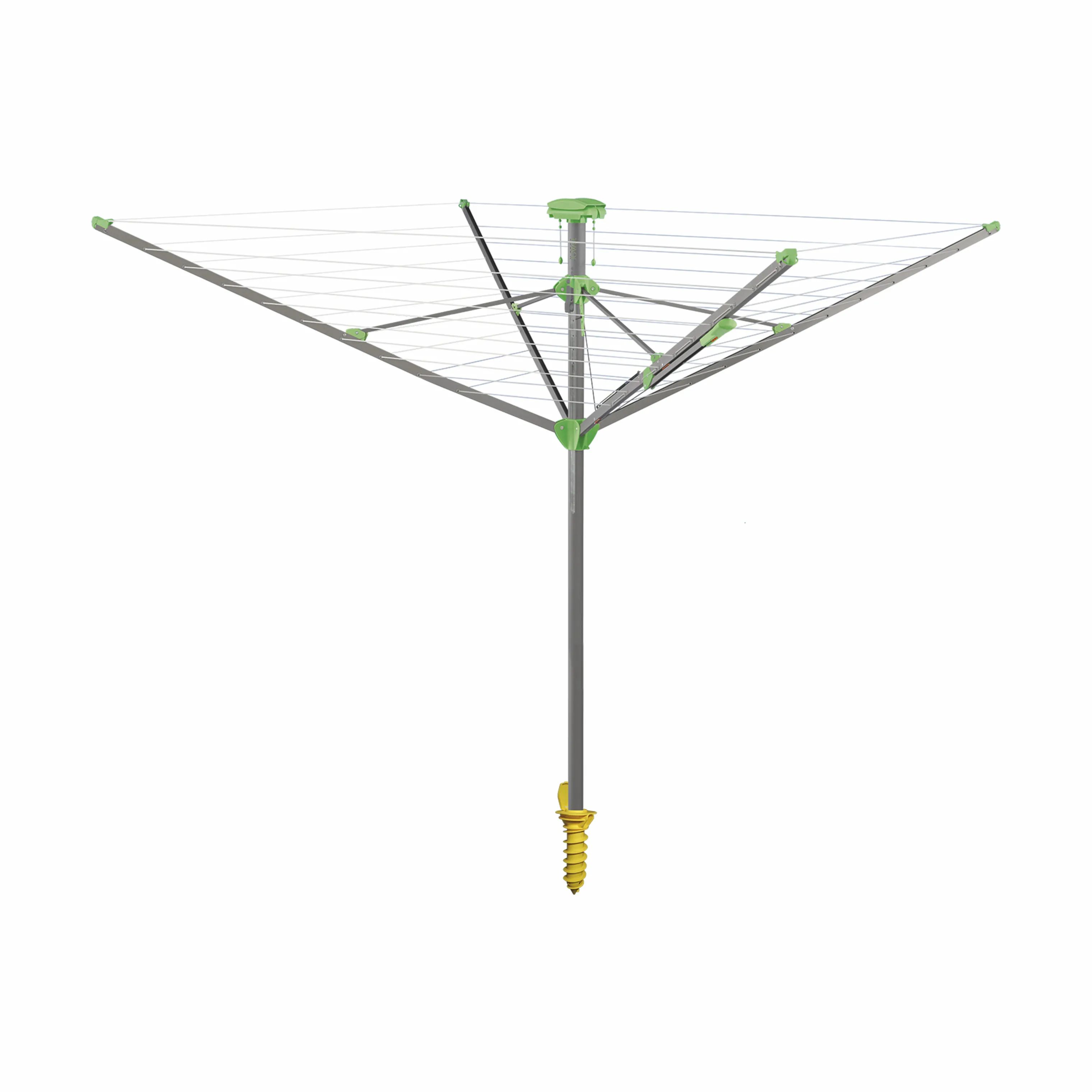 JUWEL Udendørs tørrestativer Novaplus Evolution Lift Paraplytørrestativ i Grå/grøn, H180 x B207 cm, 1