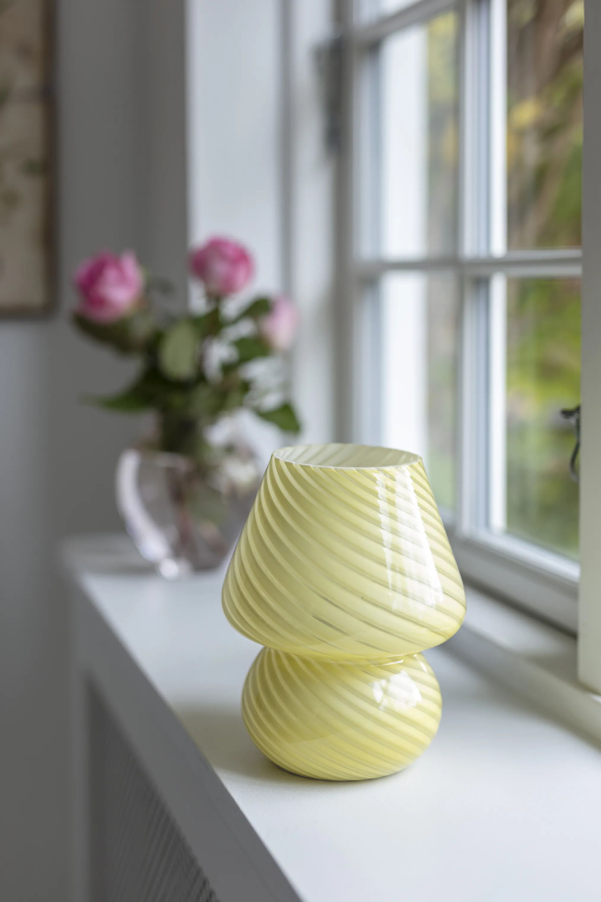 CASA Living Bordlamper Swirl Lampe i Lysegul, 2