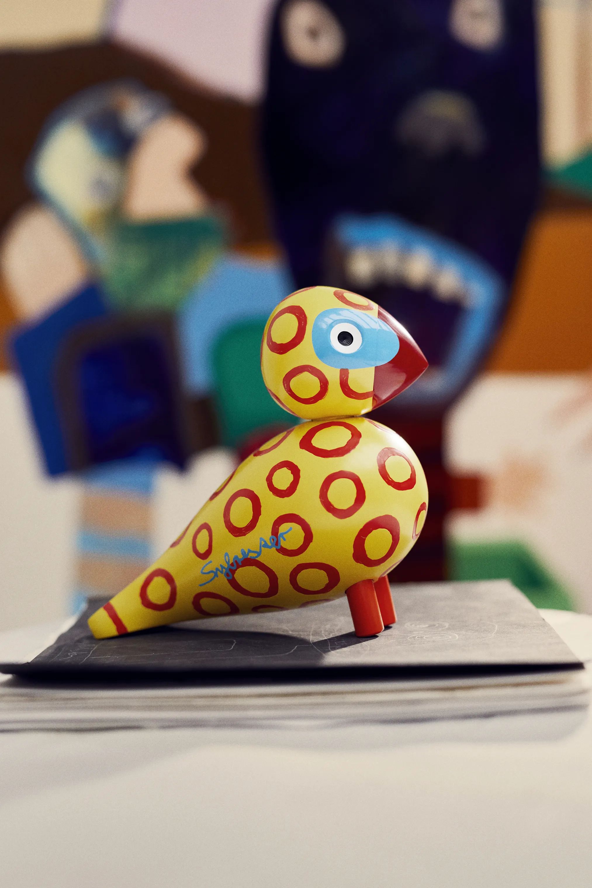 Kay Bojesen Dyrefigurer Birds Sangfugl x Leif Sylvester - Blue Eyes i Blue Eyes, 9