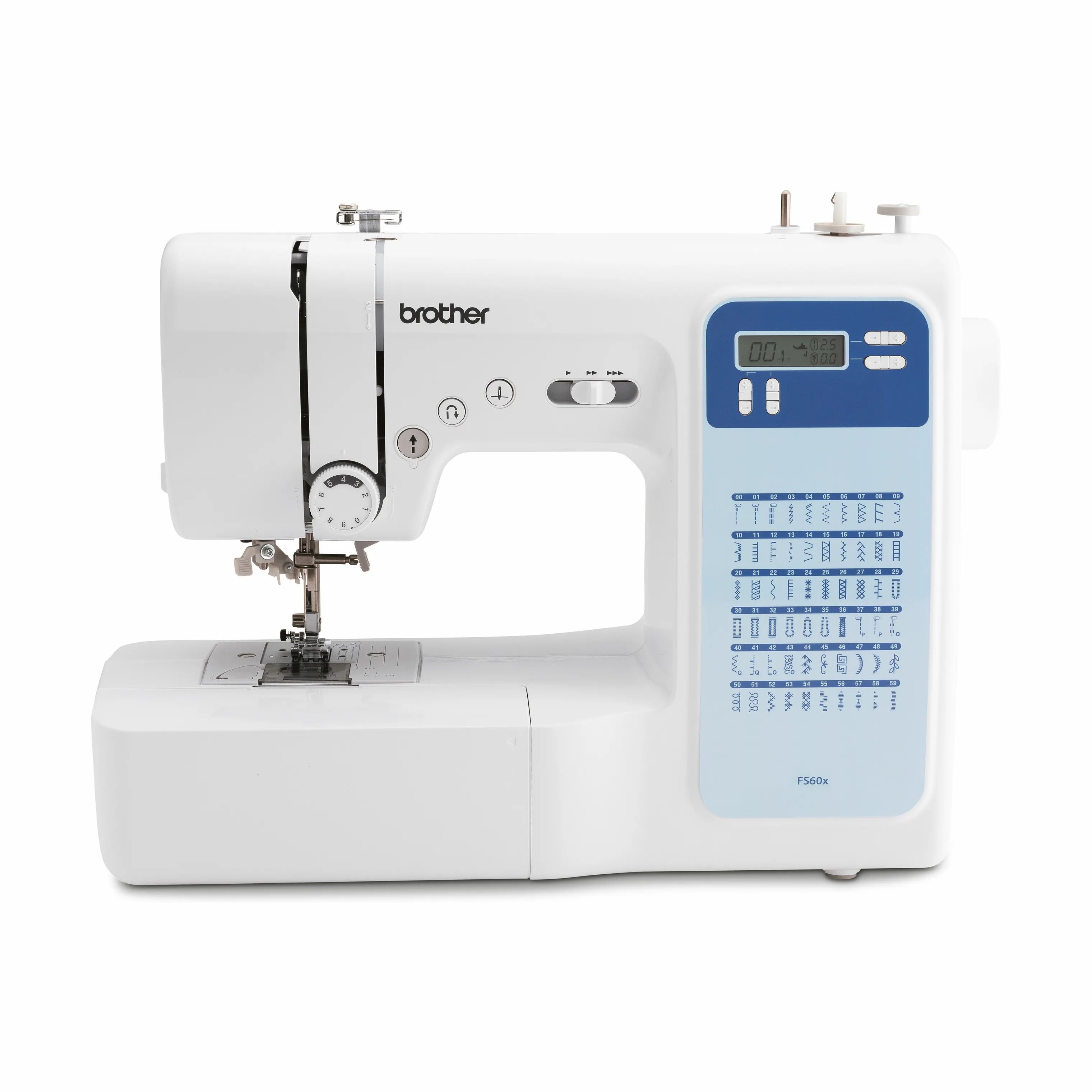 Brother Symaskiner FS60X Elektronisk Symaskine i Hvid/blå, 1