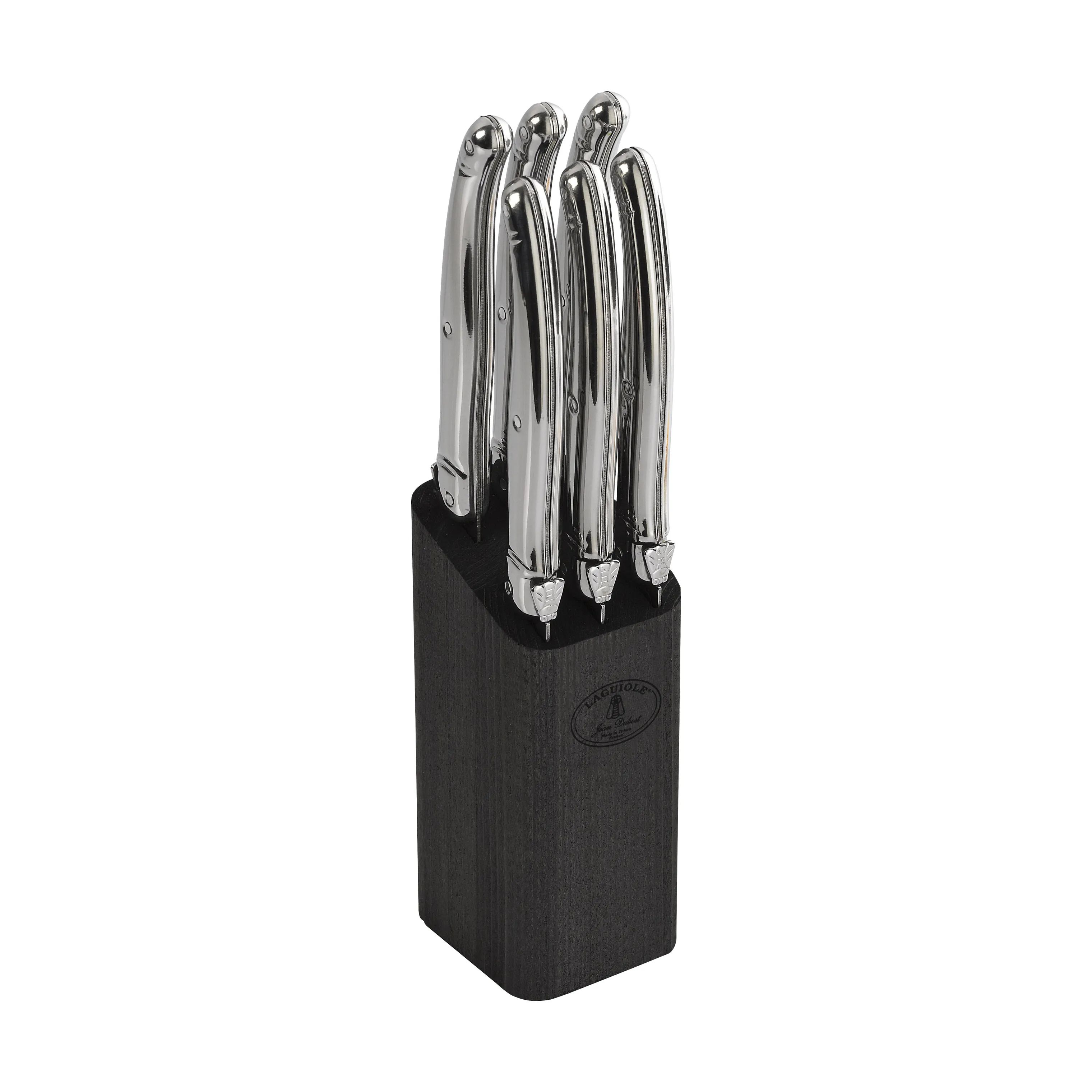 Jean Dubost Bordknive Laguiole Kniv - 6 dele i Sølv, 24 cm, 1