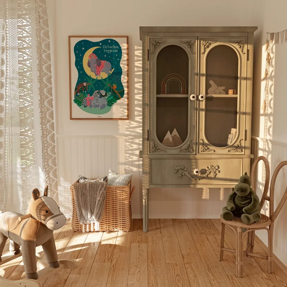 Poster&Frame Plakater Plakat - Elefantens vuggevise i B50 x L70 cm, 2