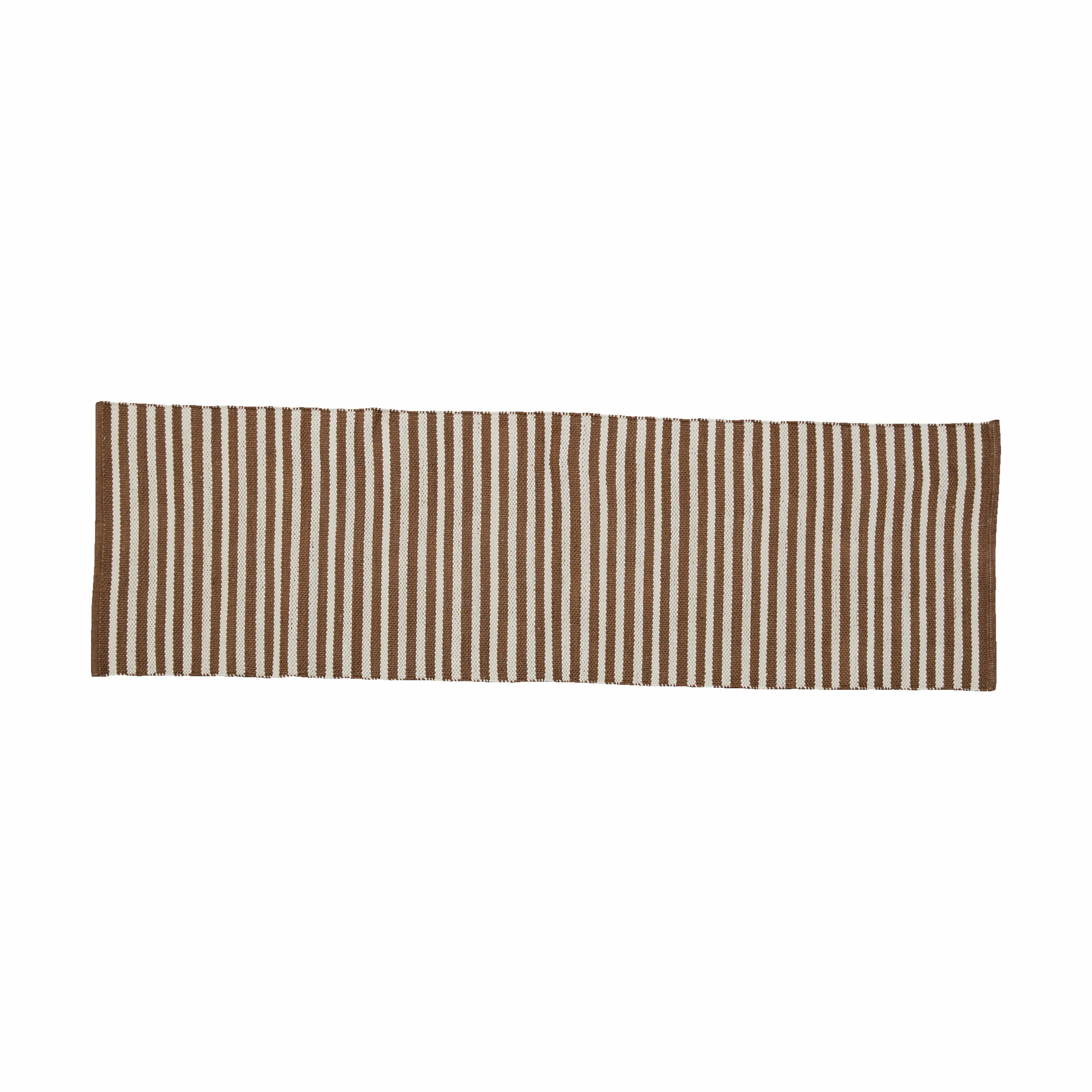 Lene Bjerre Gulvtæpper Strivie Gulvæppe i Tigers Eye/hvid, B70 x L240 cm, 2