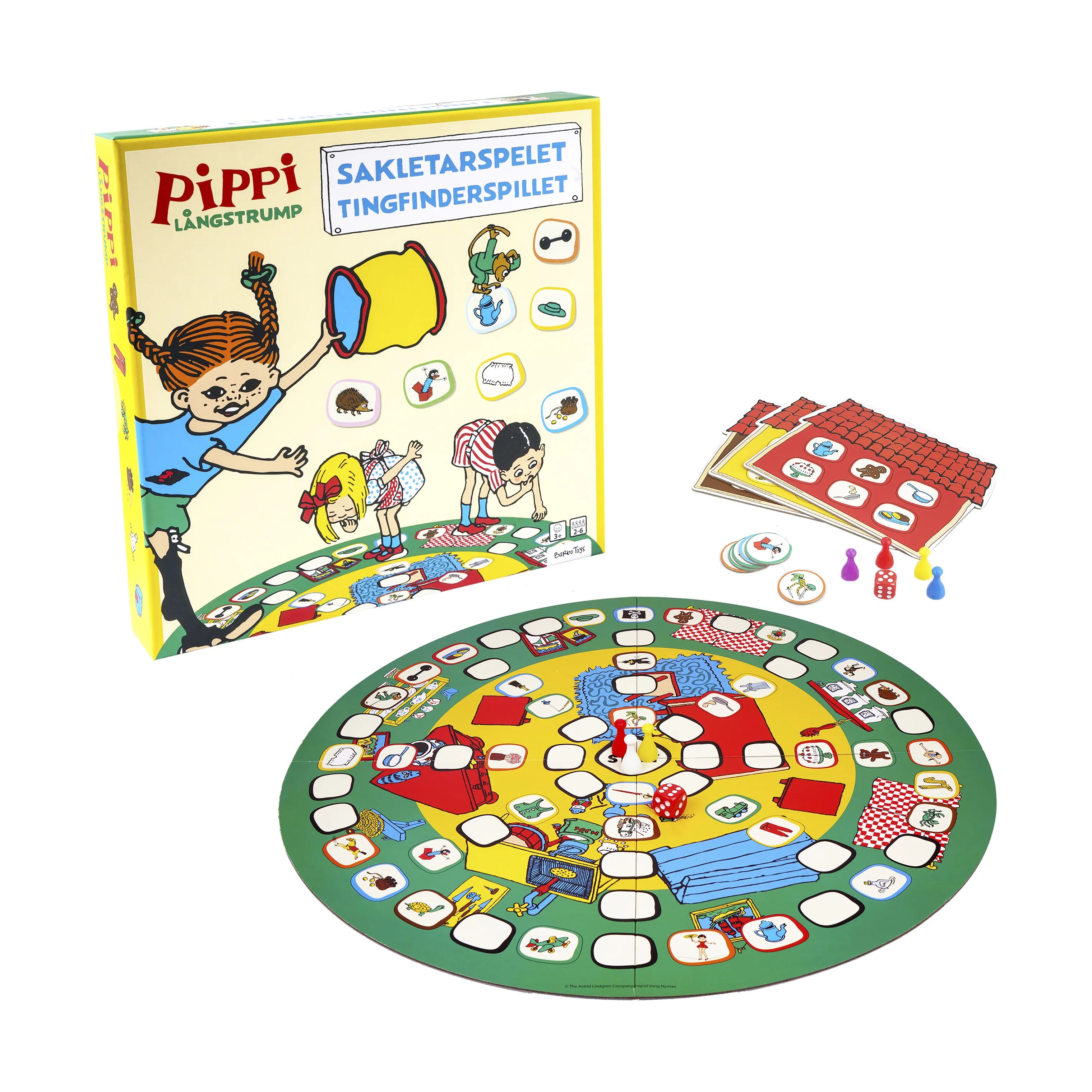 Barbo Toys Spil Pippi Langstrømpe Pippi Langstrømpe Brætspil - Tingfinder i Multifarvet, 1
