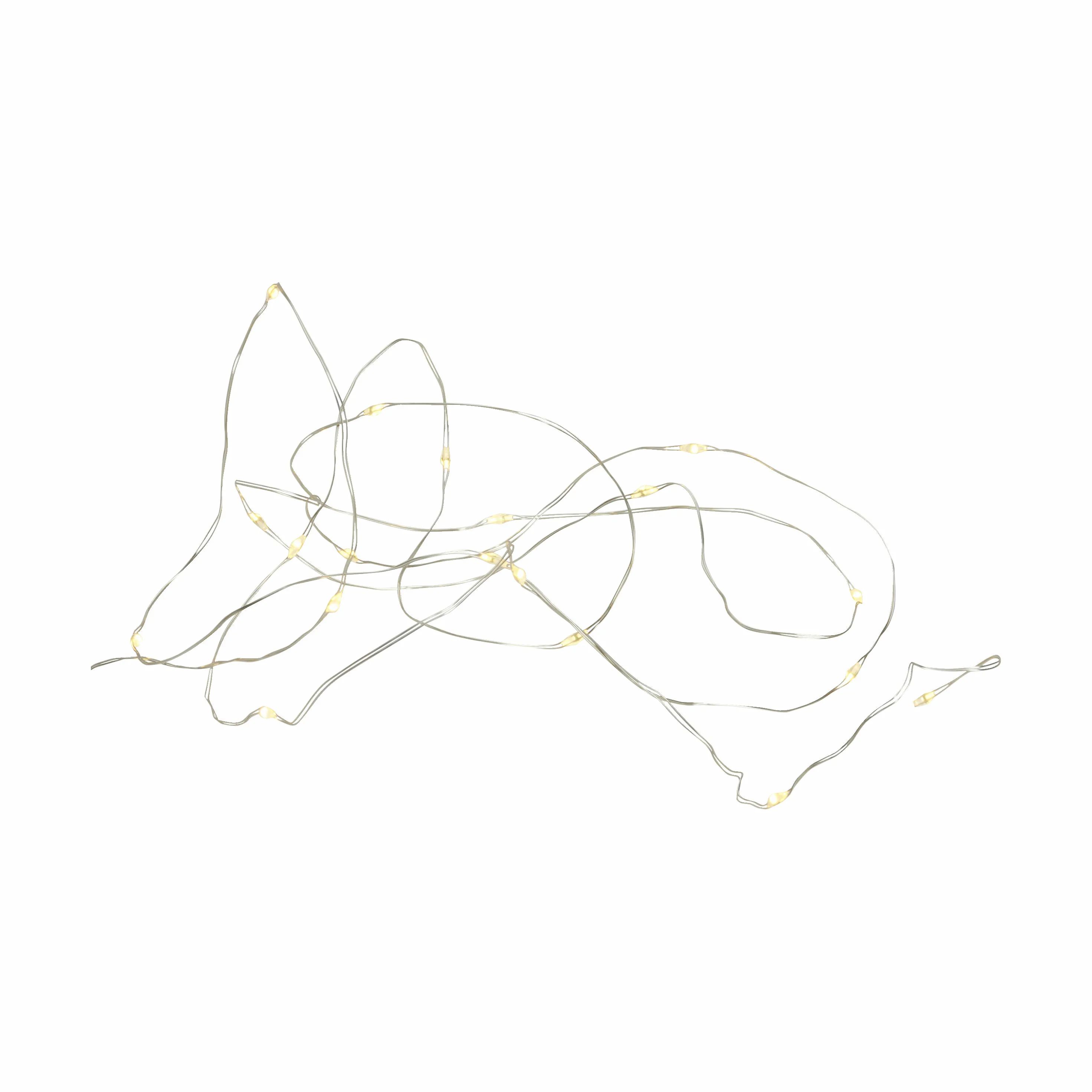 Sirius Lyskæder Knirke Lyskæde i Clear/silver, 2,2 meter, 1