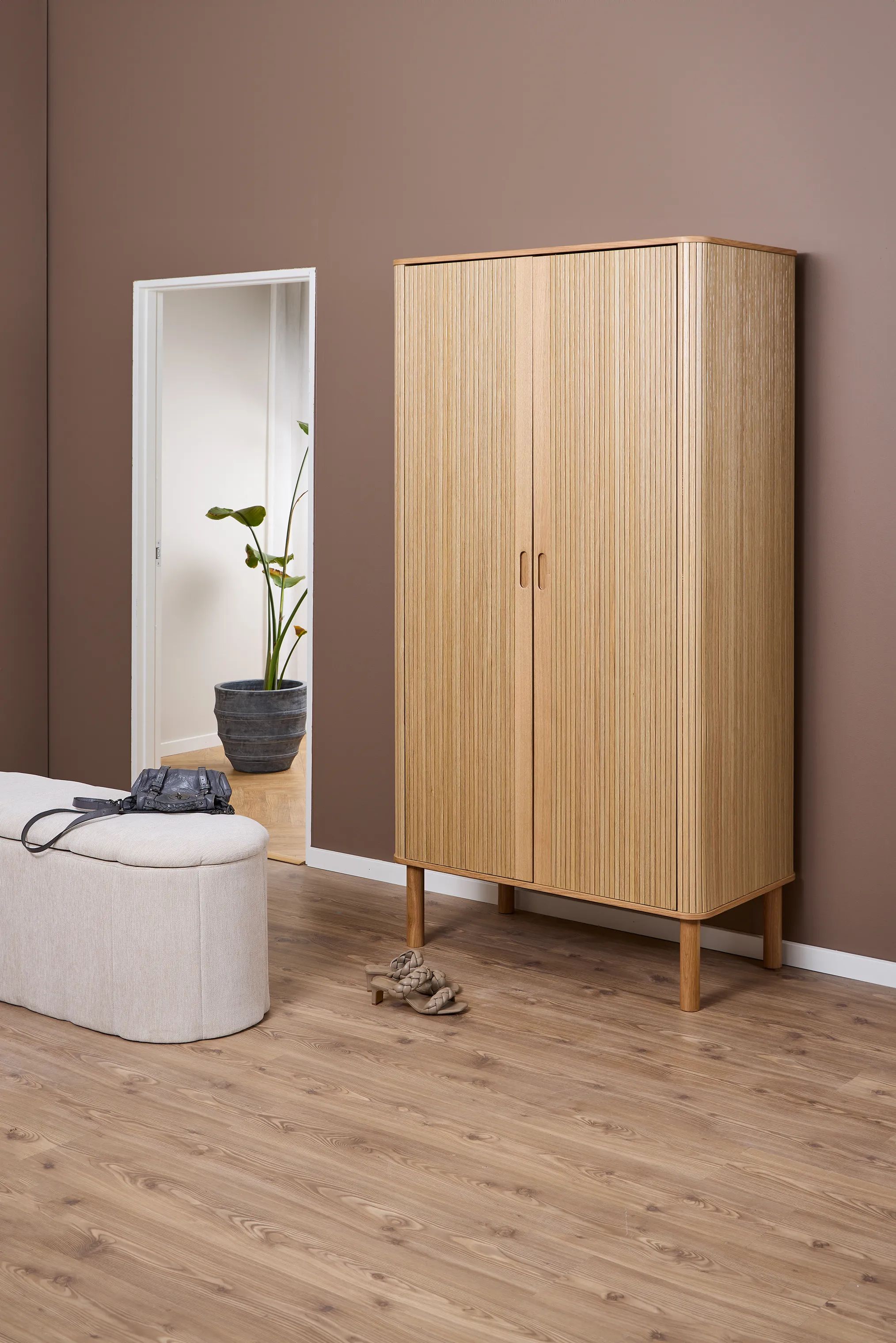 CASA Living Skabe Langley Klædeskab i Natur, 2