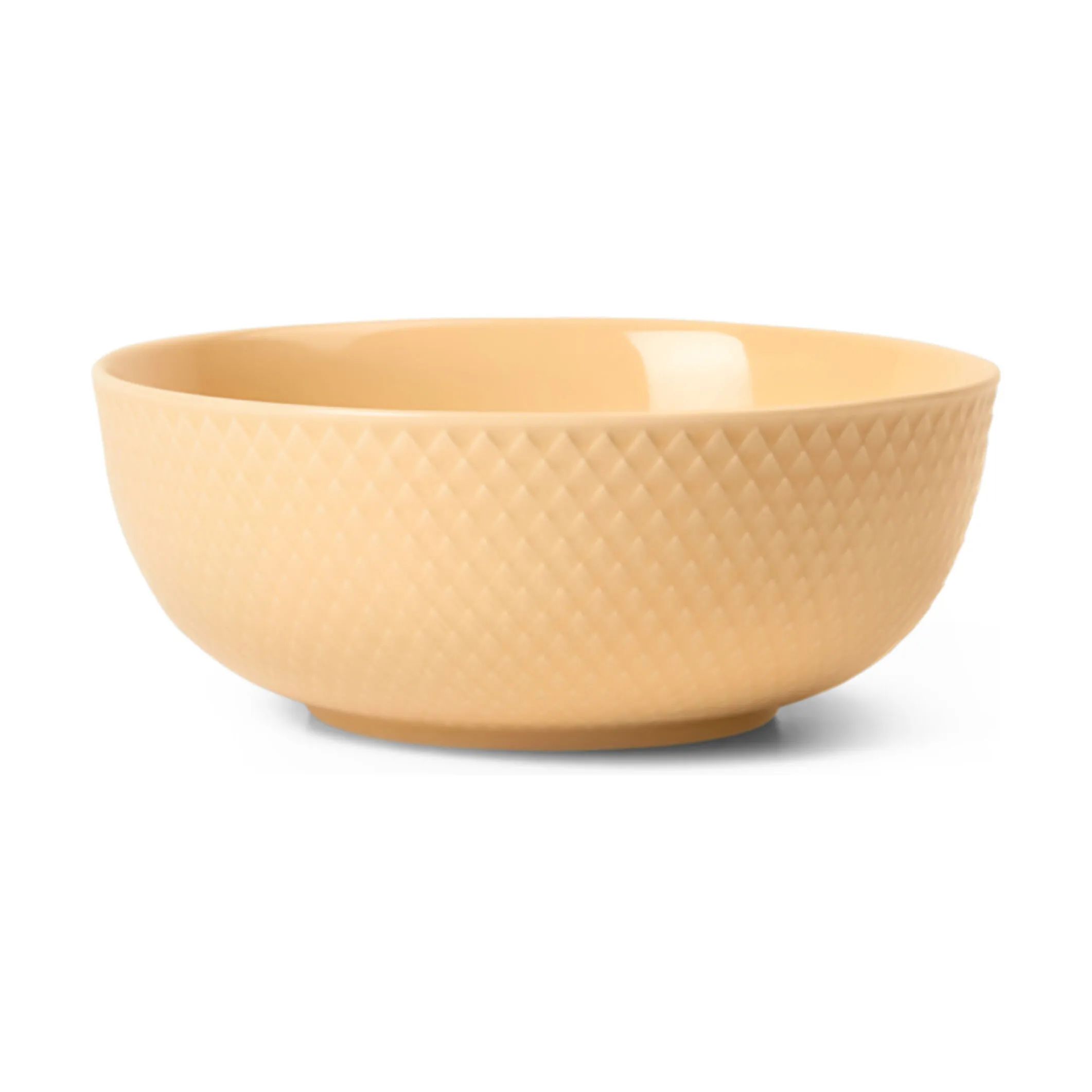 Lyngby Porcelæn Serveringsskåle Rhombe Color Skål i Sand, 1