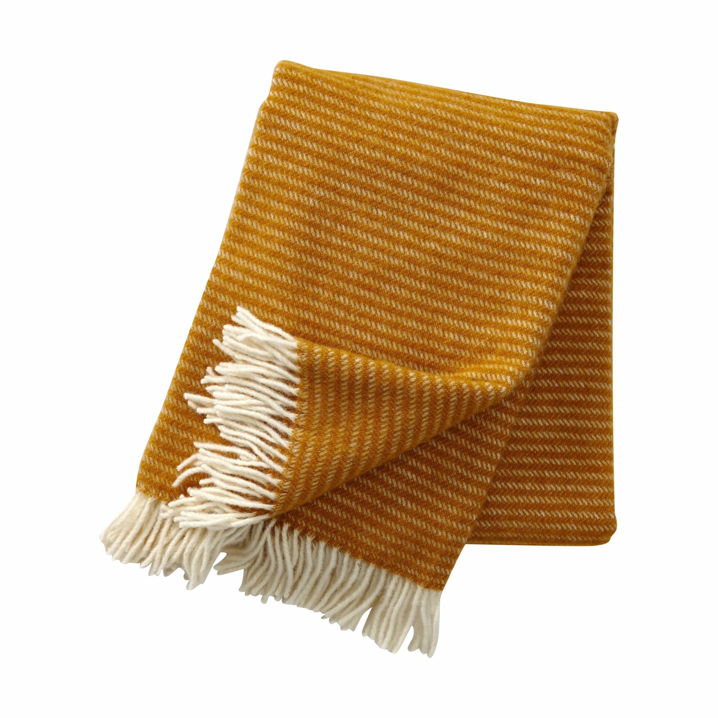 Klippan Plaider Ralph Plaid i Sennepsgul, B130 x L200 cm, 1