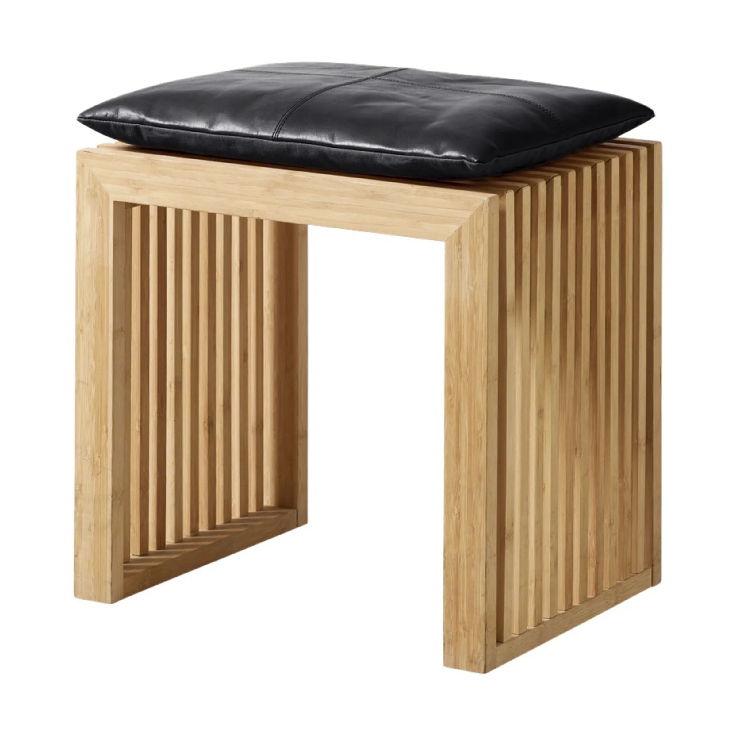 cinas Skamler Rib Skammel inkl. sort hynde i Bambus/sort, 1