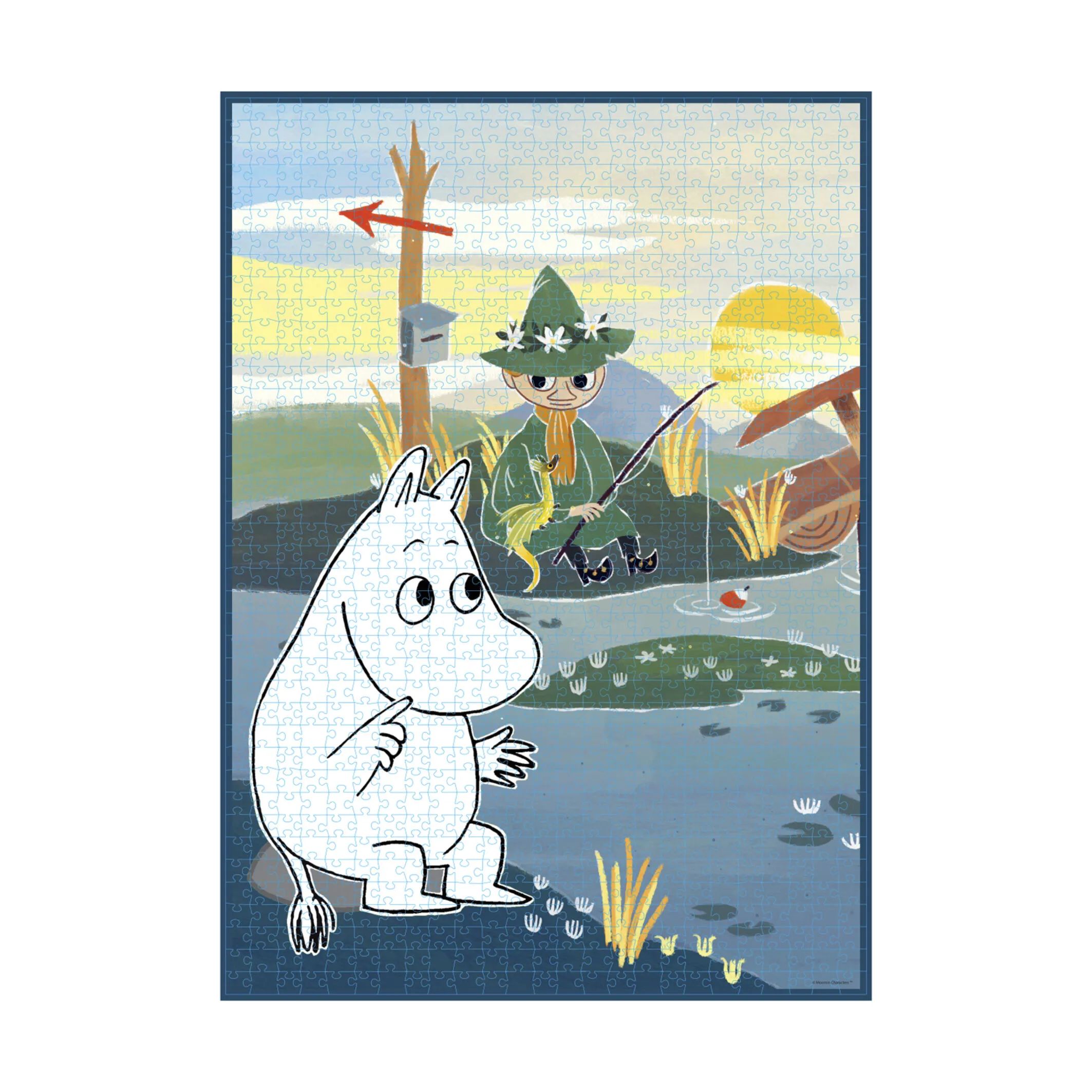 Barbo Toys Puslespil Moomin Puslespil - På broen i Multifarvet, 1