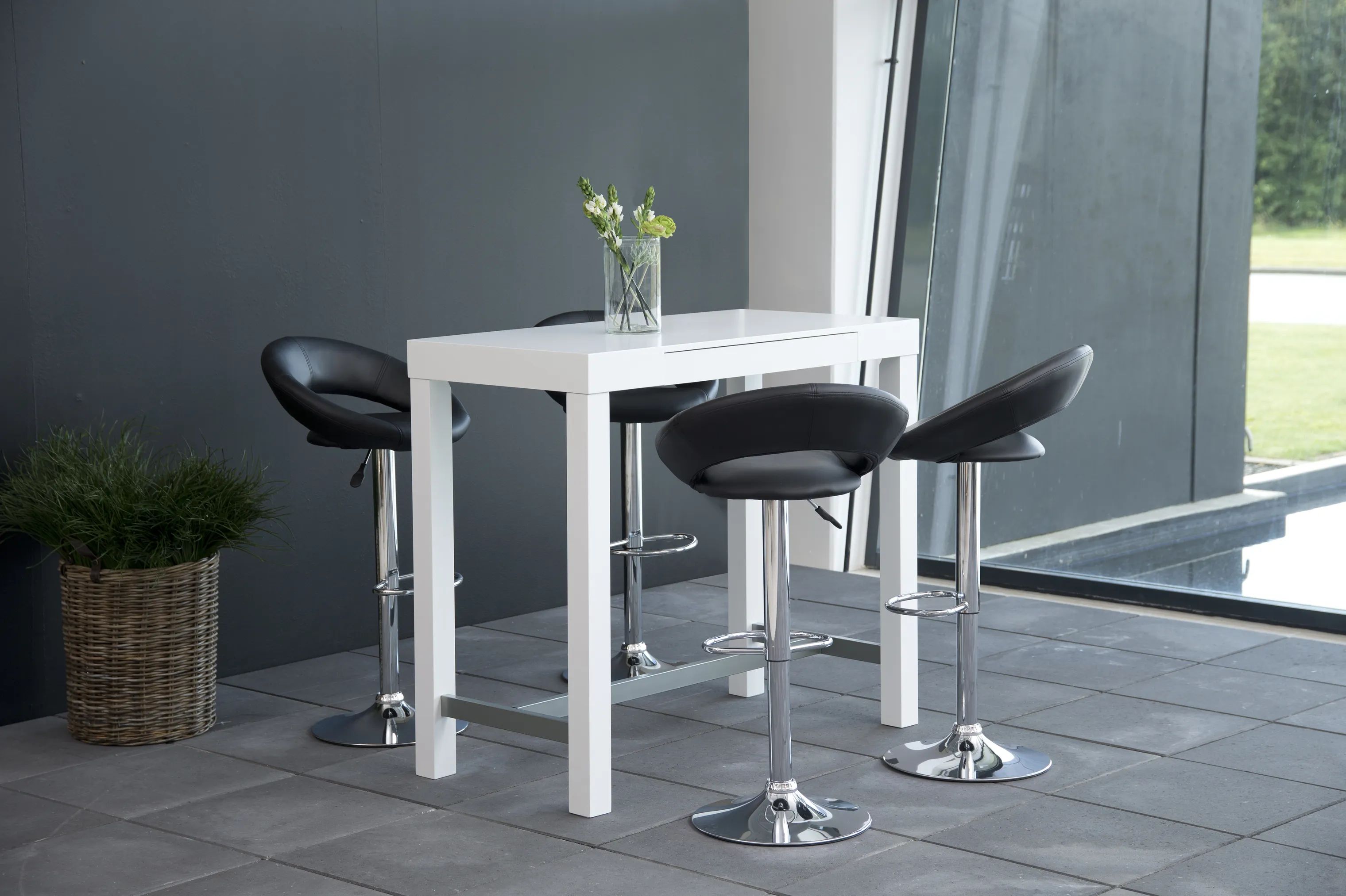 CASA Living Barstole Plump Barstol - 2 stk i Sort, 3