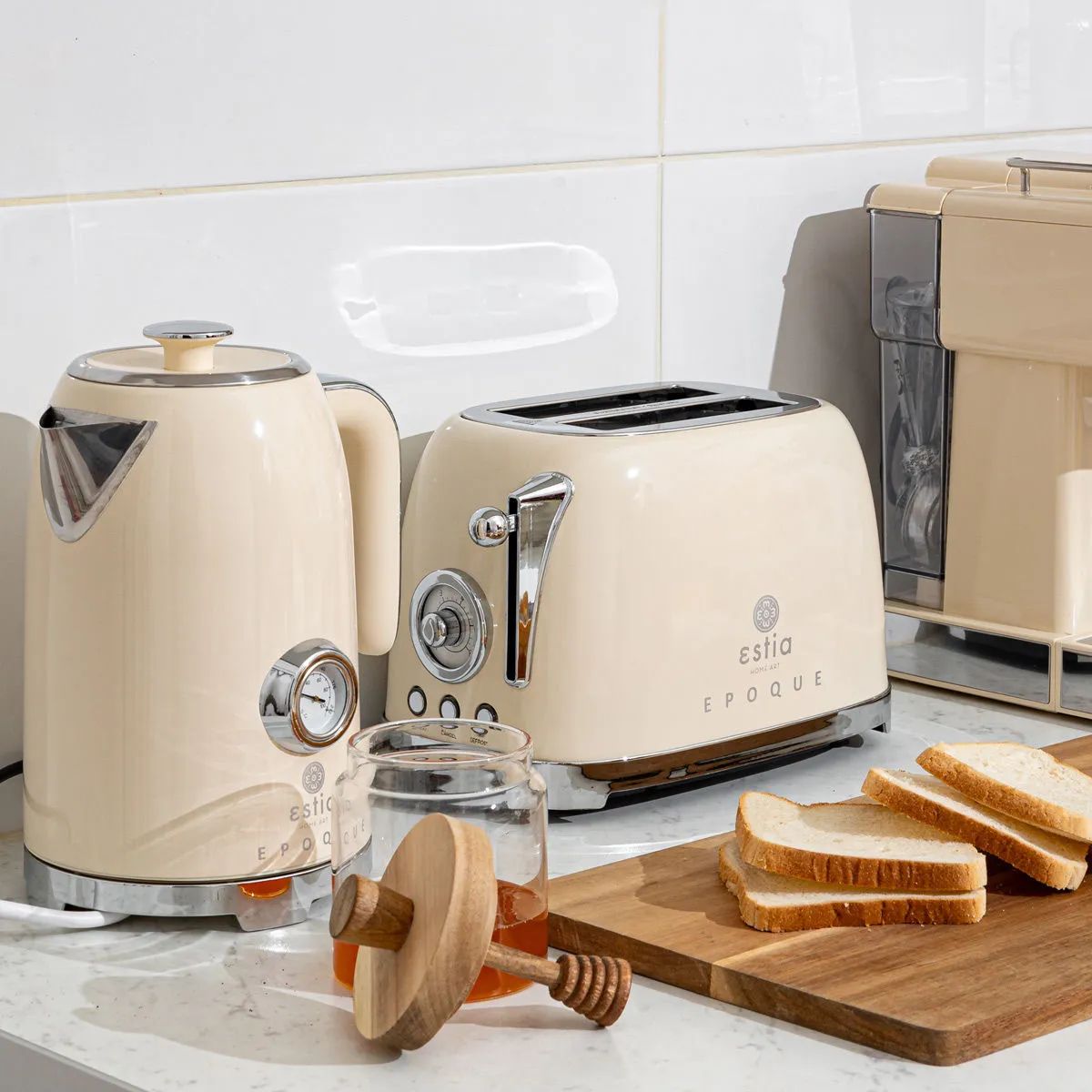 Estia Home Brødristere Retro Epoque Brødrister i Cream, 2