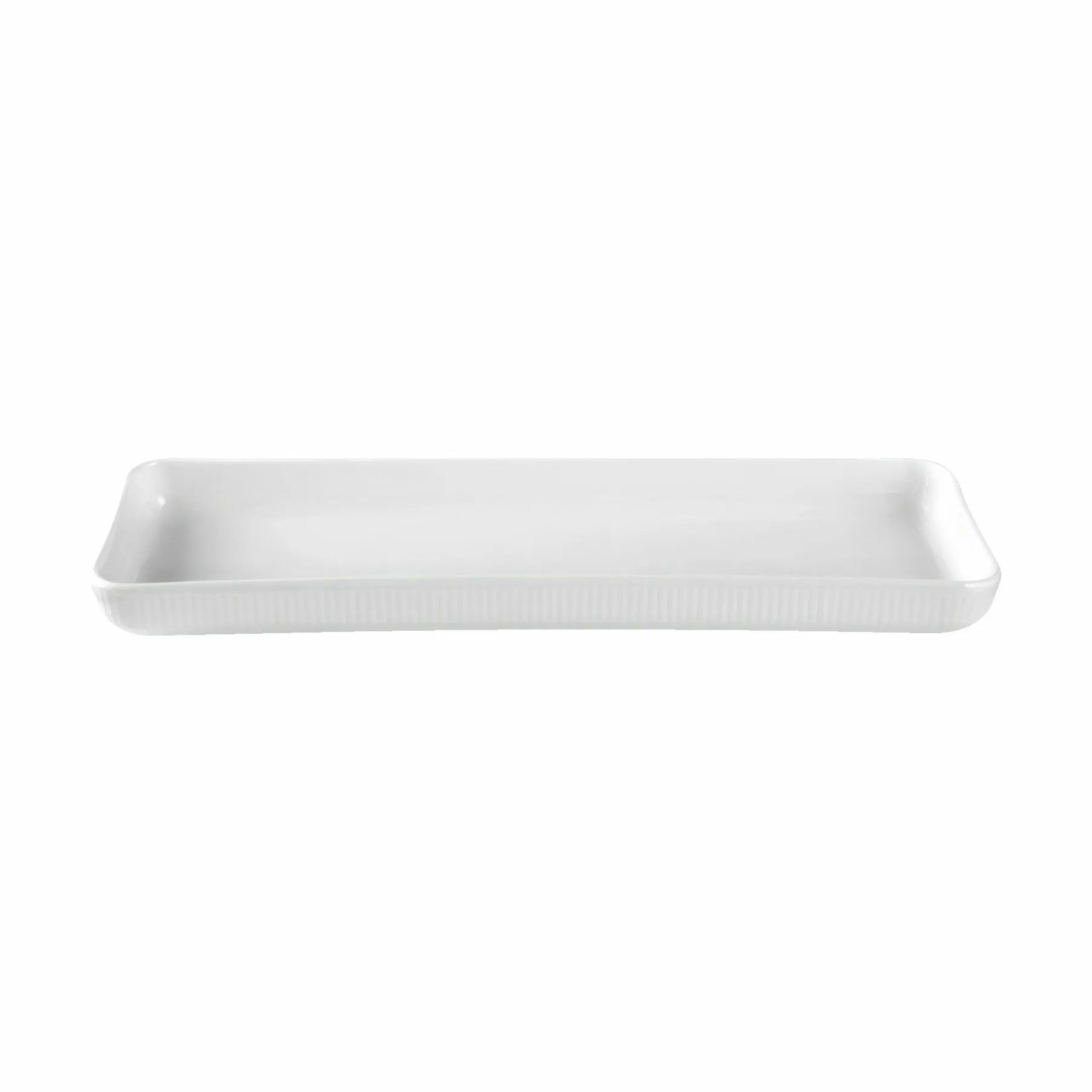 Royal Copenhagen Serveringsfade Hvid Riflet Fad i Hvid, 1