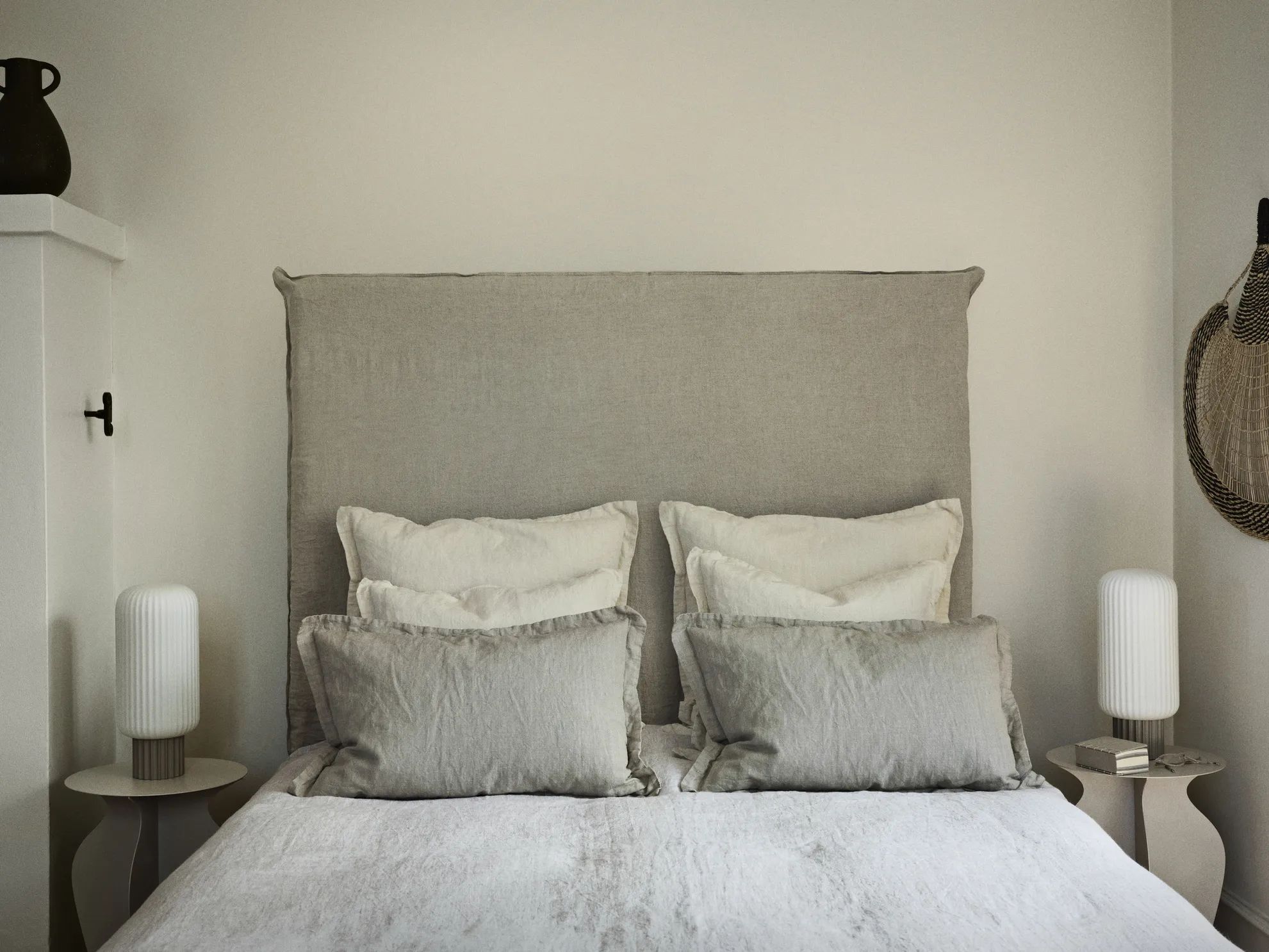 Broste Copenhagen Pyntepudebetræk Linn Pudebetræk i Dove Grey, B60 x L60 cm, 2
