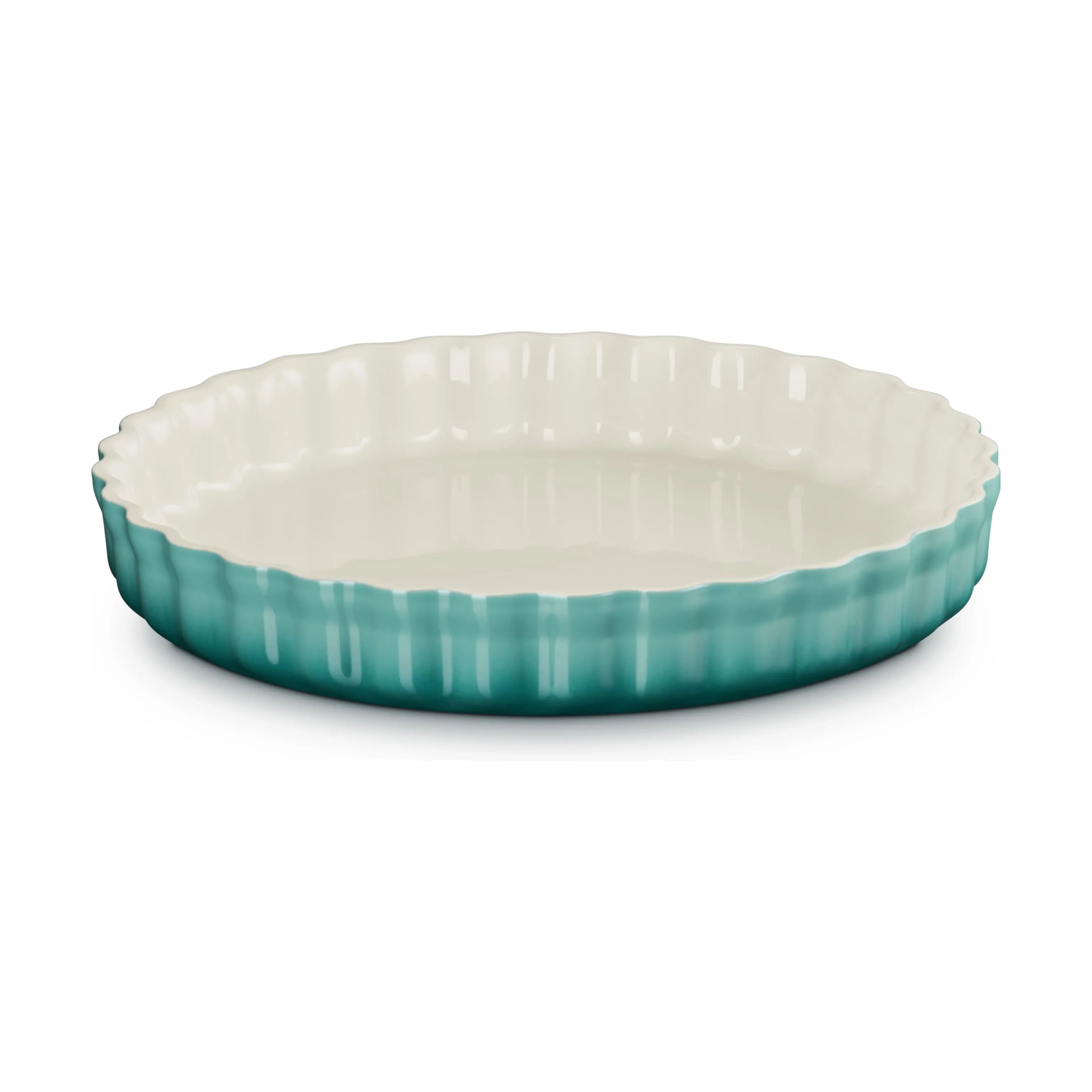 Le Creuset Tærteforme og fade Heritage Tærtefad i Bleu Riviera, 28 cm, 1