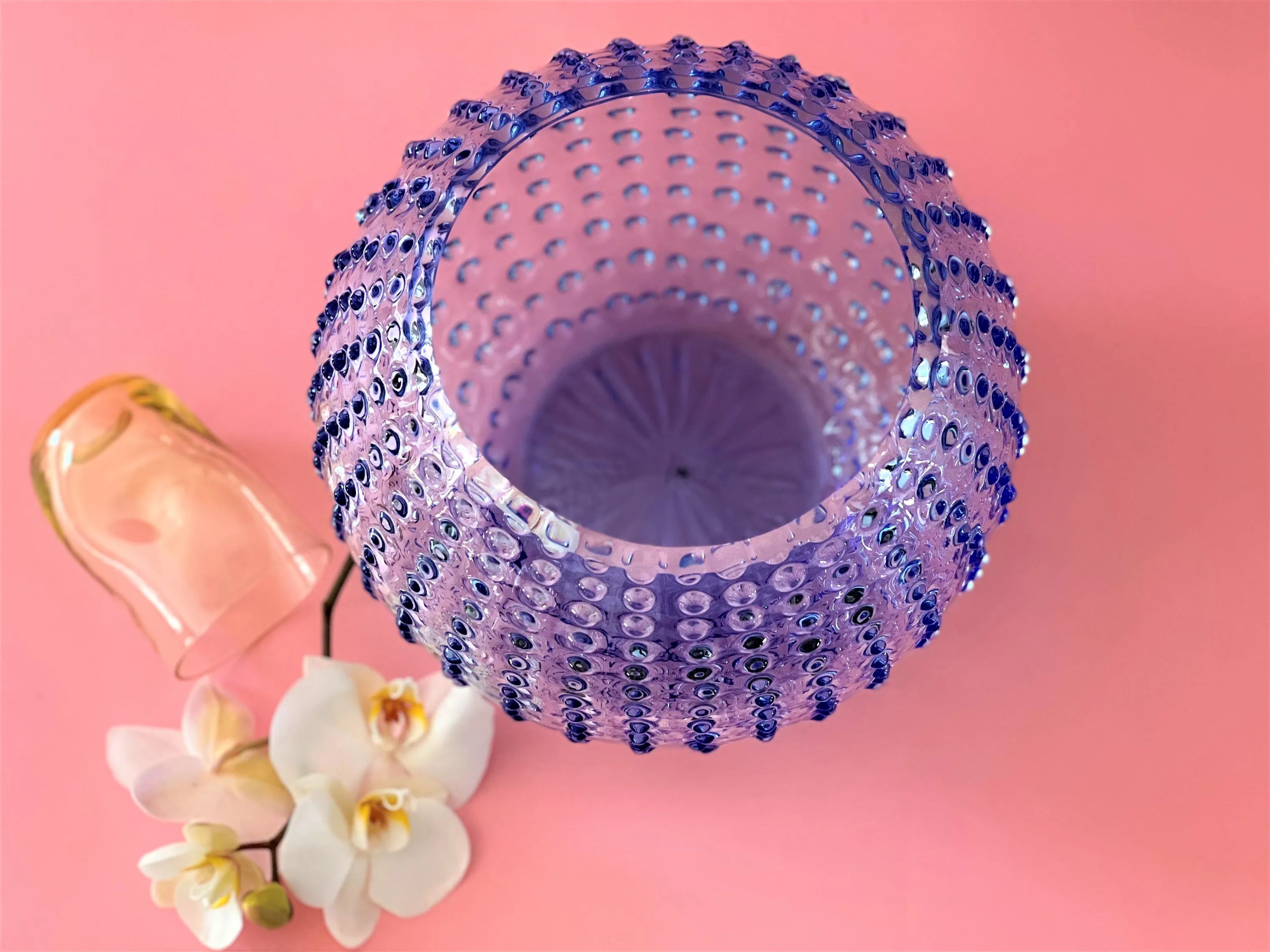 Anna von Lipa Vaser Hobnail Vase i Blå, 24 cm, 3