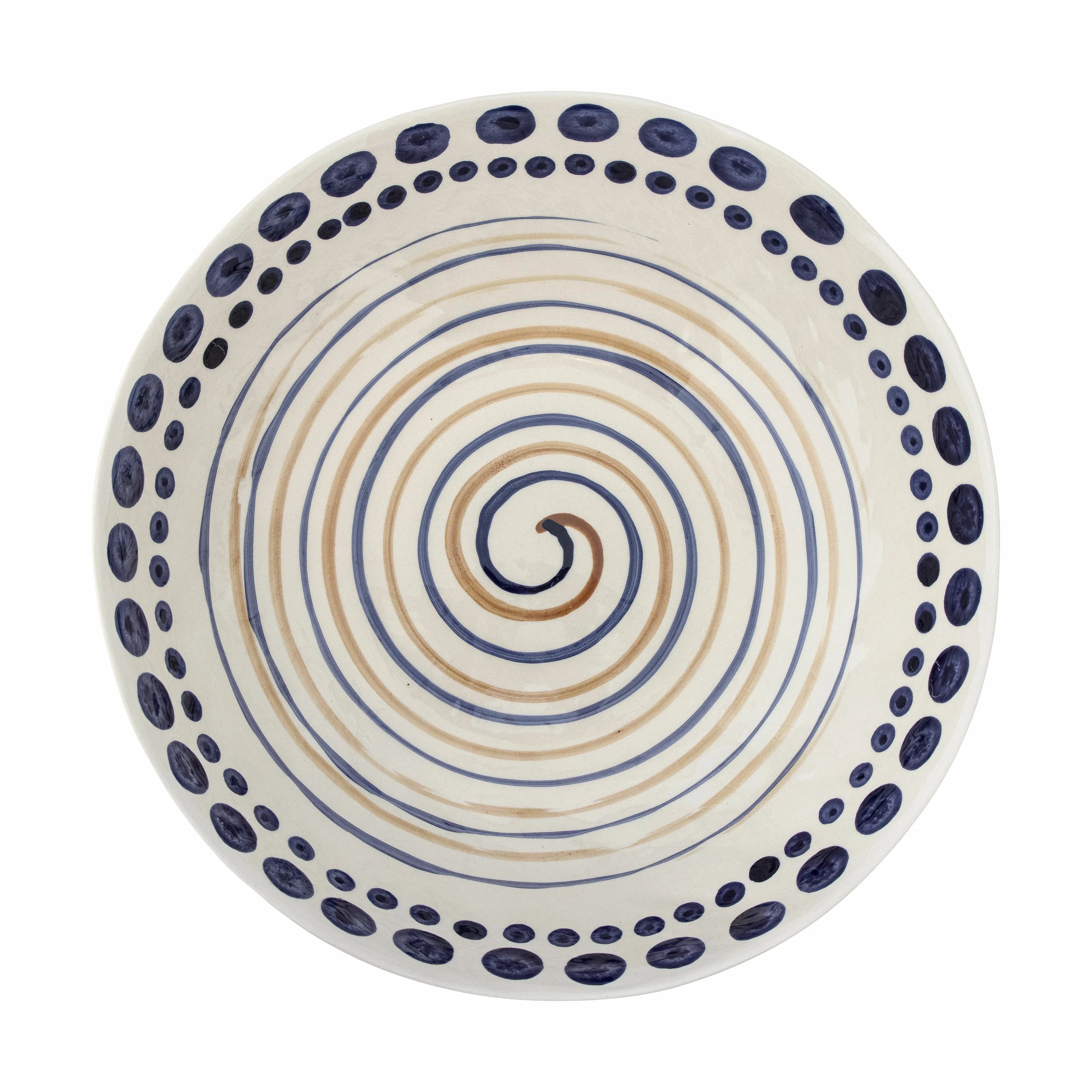 Bloomingville Serveringsskåle Shama Skål i Orange, H11 x Ø39 cm, 1