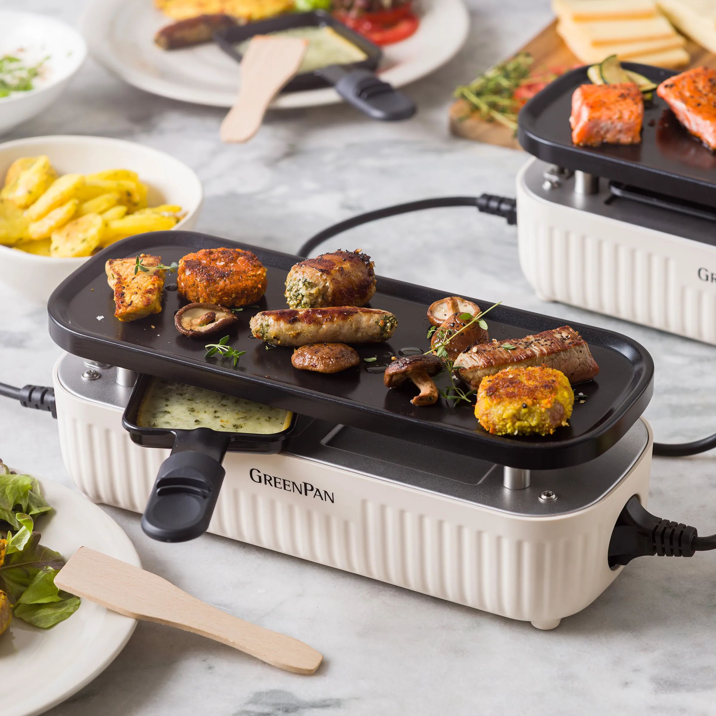 Greenpan Bordgrill Switch Bordgrill i Creme, 4