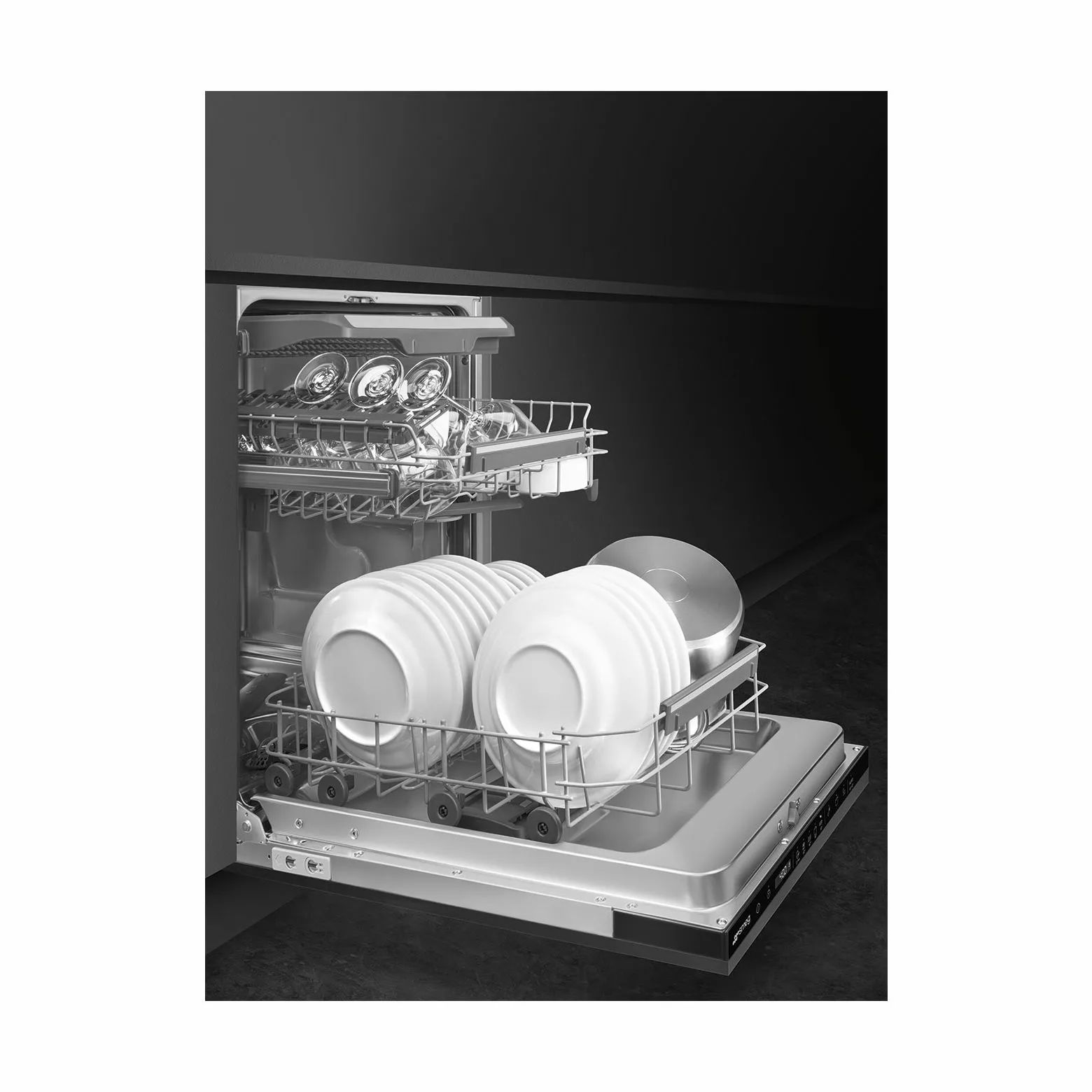 Smeg Opvaskemaskiner Opvaskemaskine i Sort, 4