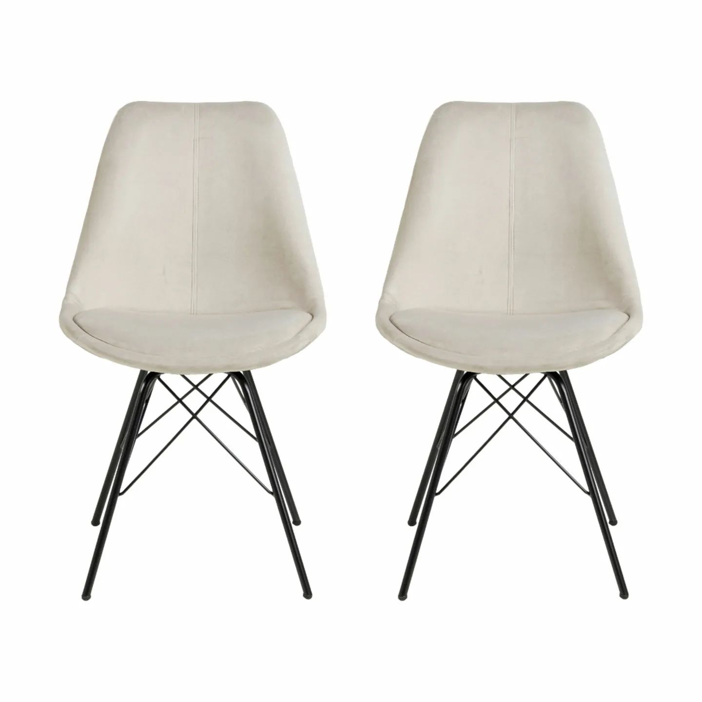 CASA Living Spisebordsstole Eris Spisebordsstol - 2 stk. i sandfarvet, 1