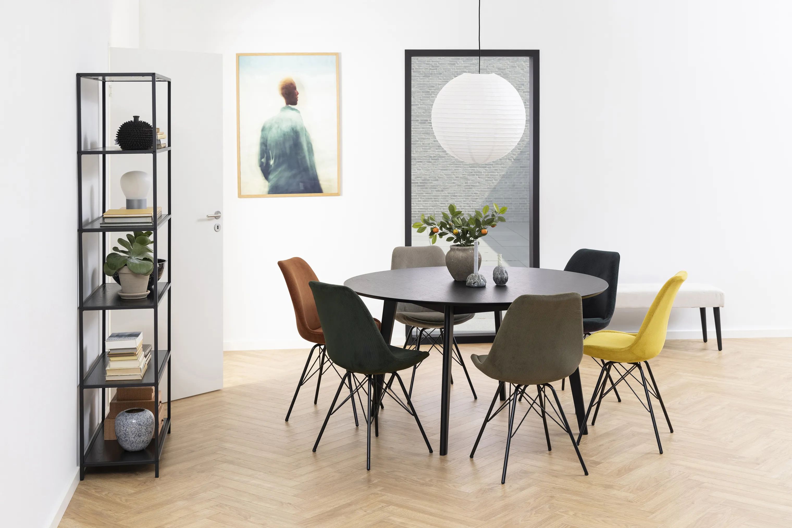 CASA Living Spisebordsstole Eris Spisebordsstol - 2 stk. i antracit, 2