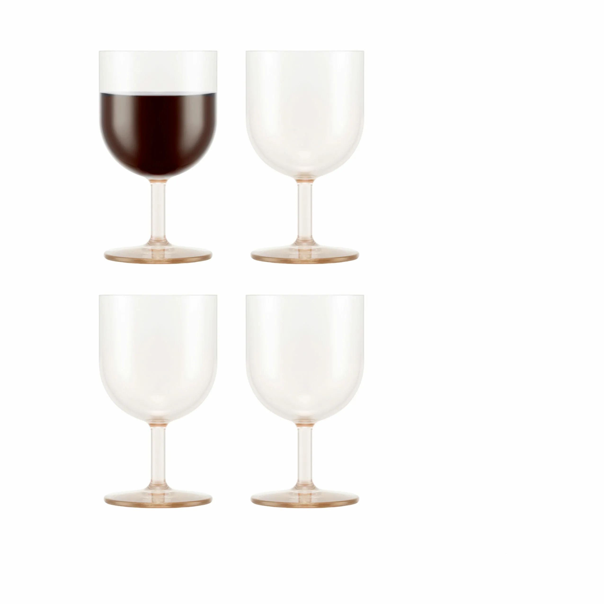 Bodum Rødvinsglas Oktett Rødvinsglas - 4 stk. i Strawberry, 1