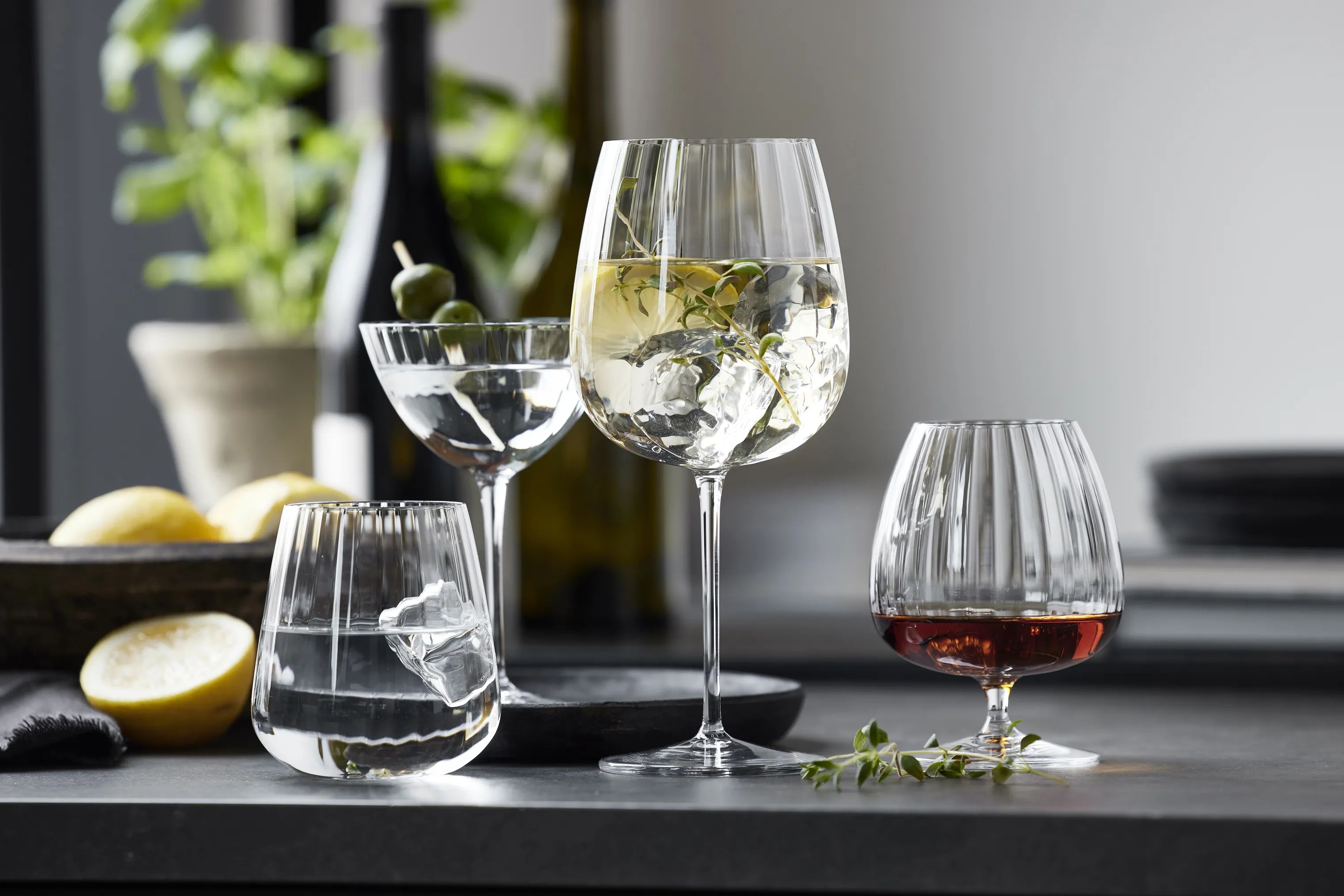 Luigi Bormioli Ginglas Optica Gin & tonic-glas - 4 stk. i Klar, 75 cl, 3