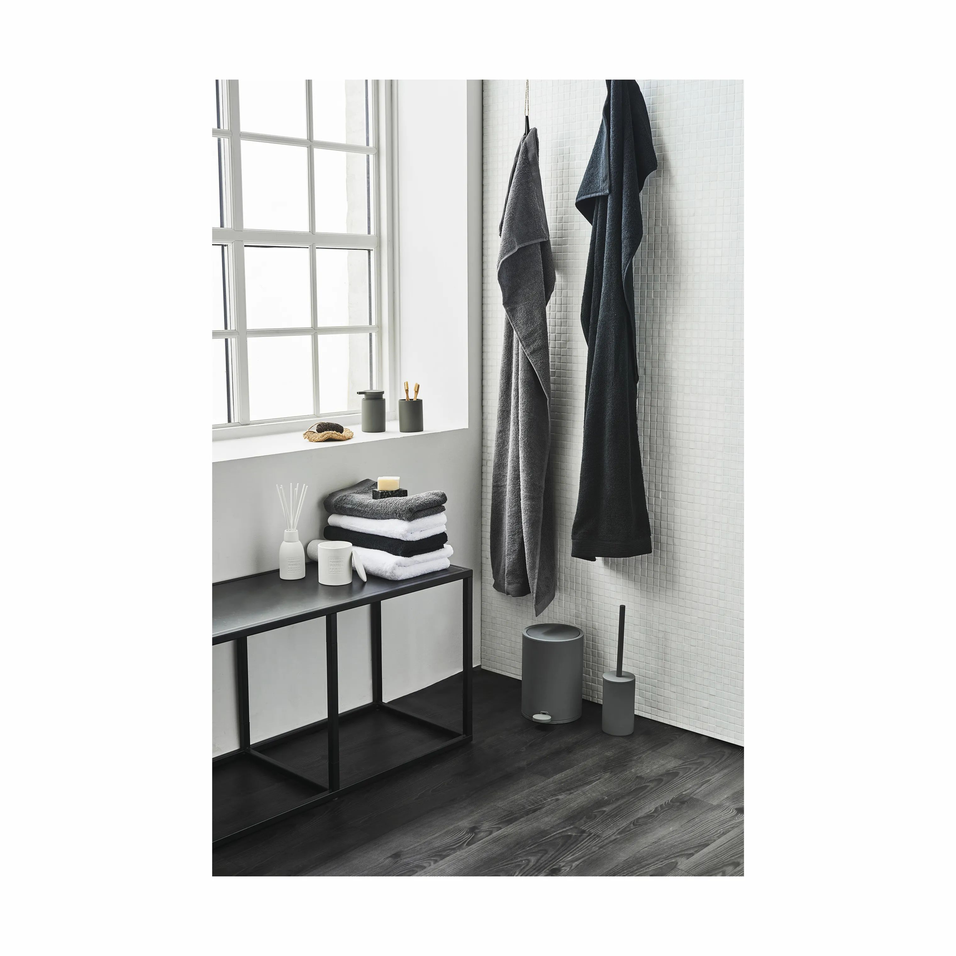 CASA Living Håndklæder Prime Håndklæde i Lysegrå, B100 x L150 cm, 2