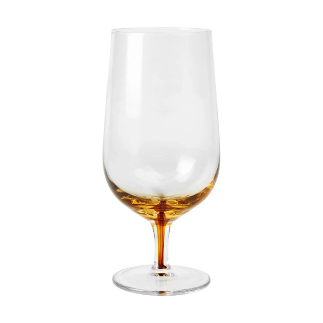 Broste Copenhagen Ølglas Amber Ølglas i Caramel, 1