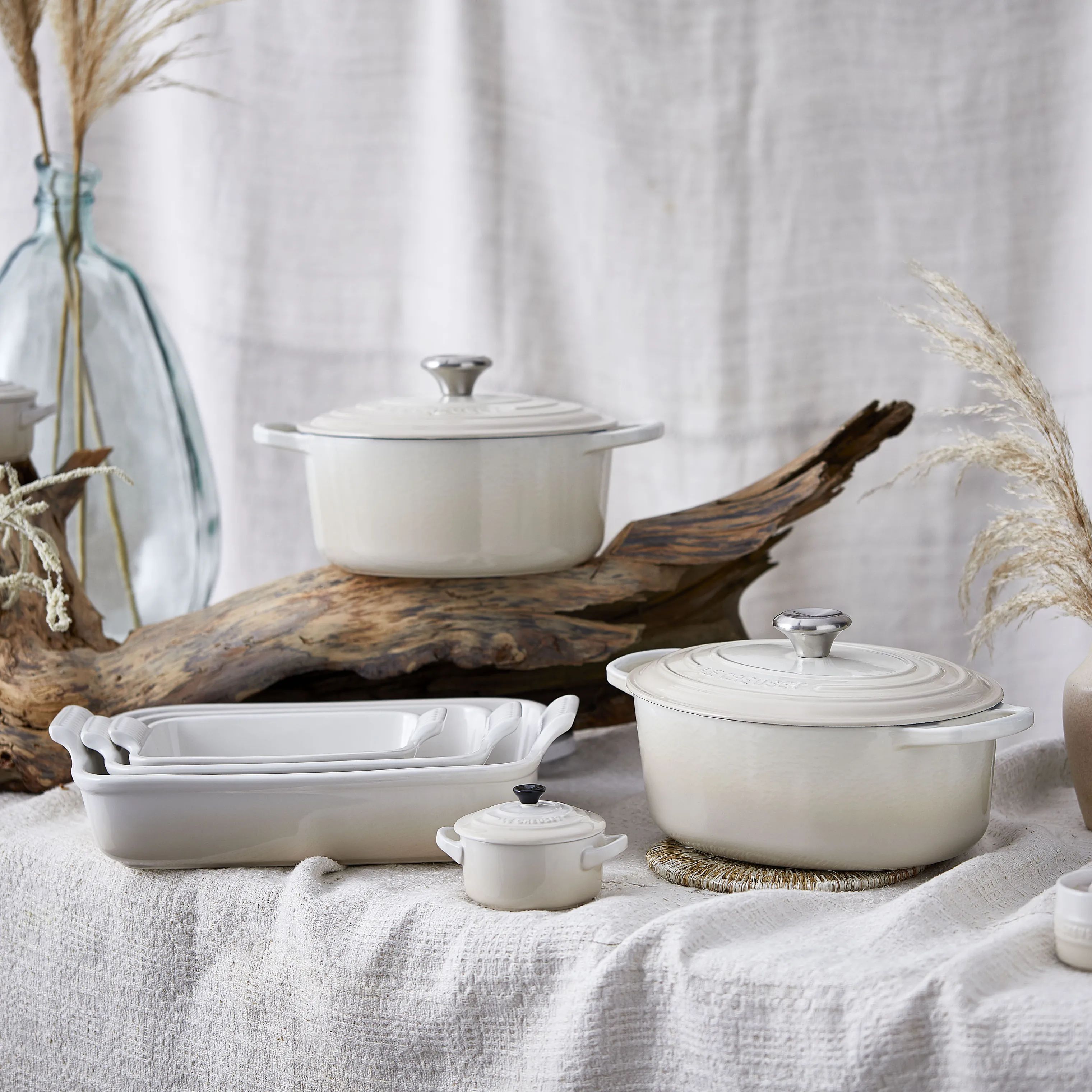 Le Creuset Ovnfaste fade Heritage Ovnfast Fad i Meringue, 2