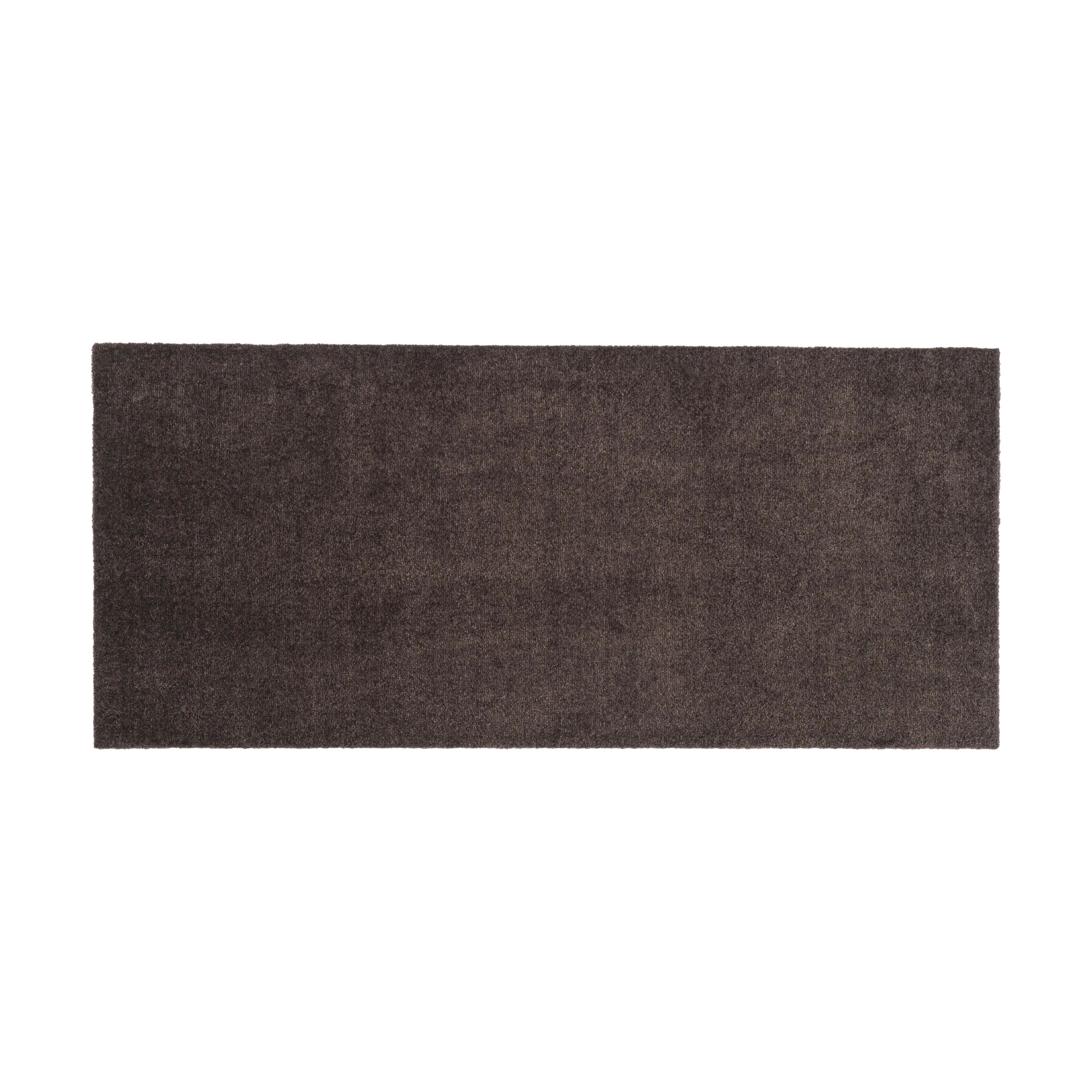 Tica Copenhagen Dørmåtter Uni Color Gulvmåtte i Mørkebrun, B67 x L150 cm, 1
