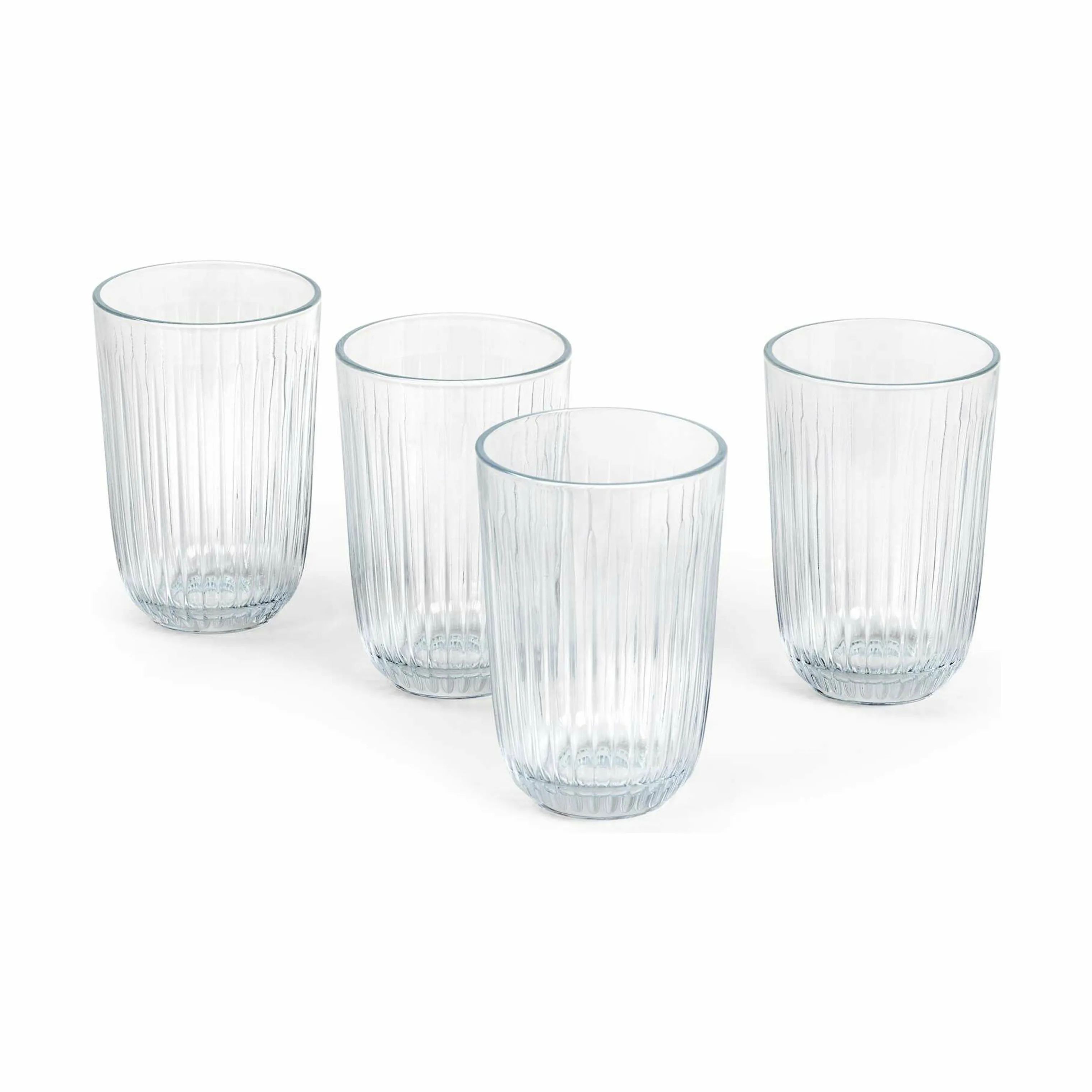 Kähler Vandglas Hammershøi Vandglas - 4 stk. - i Klar, 37 cl, 1