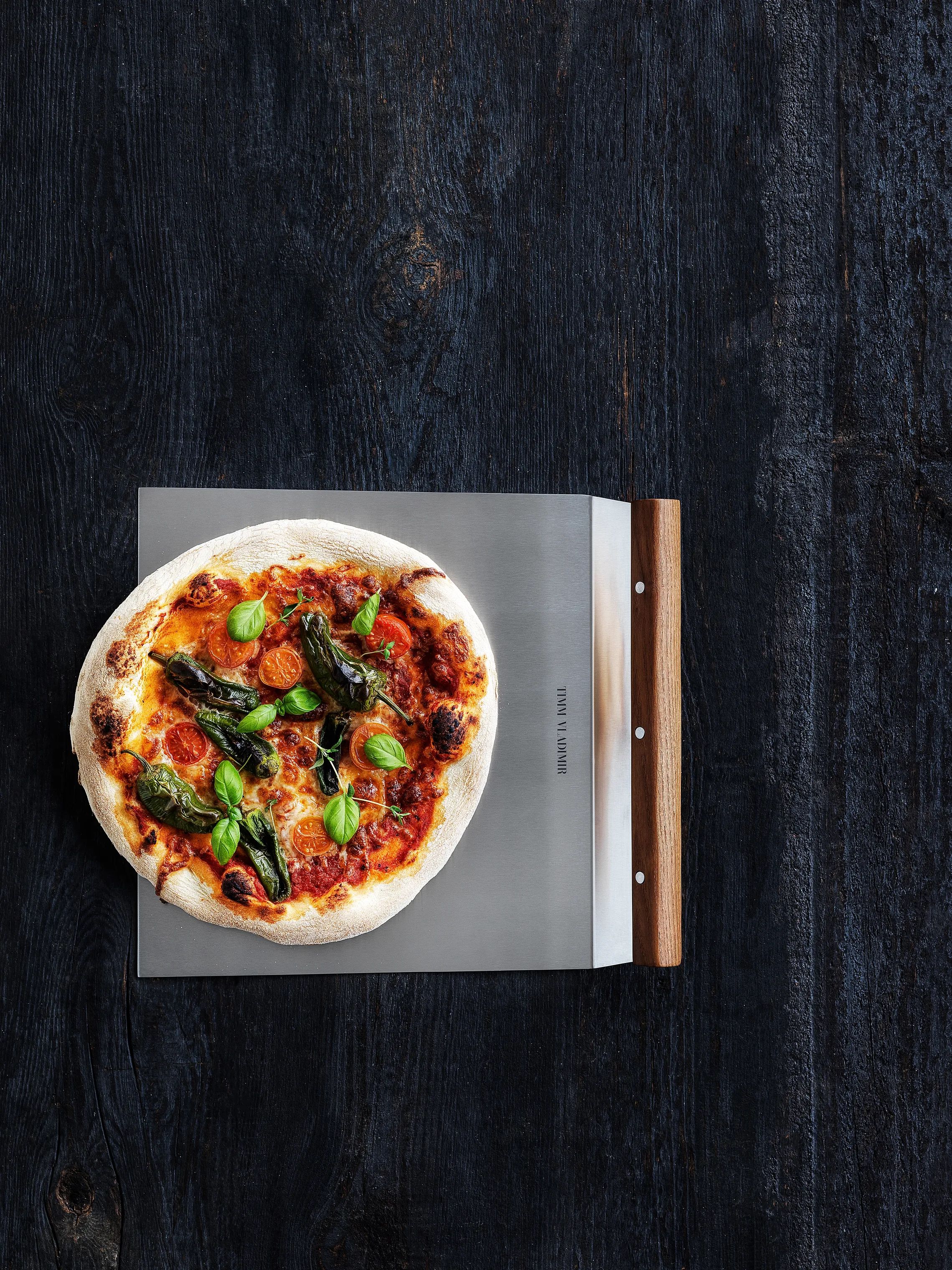 Timm Vladimir Kitchen Pizzaspader Pizzaspade i Sølv/brun, 2