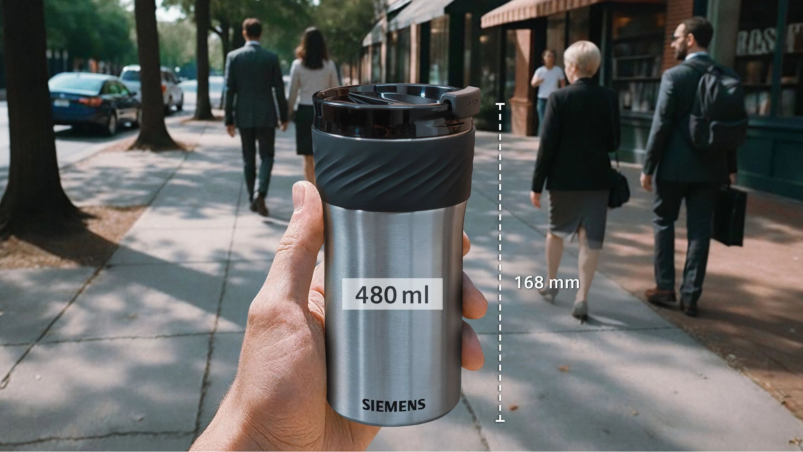 Siemens To go kopper Termokrus i Sølv, 4