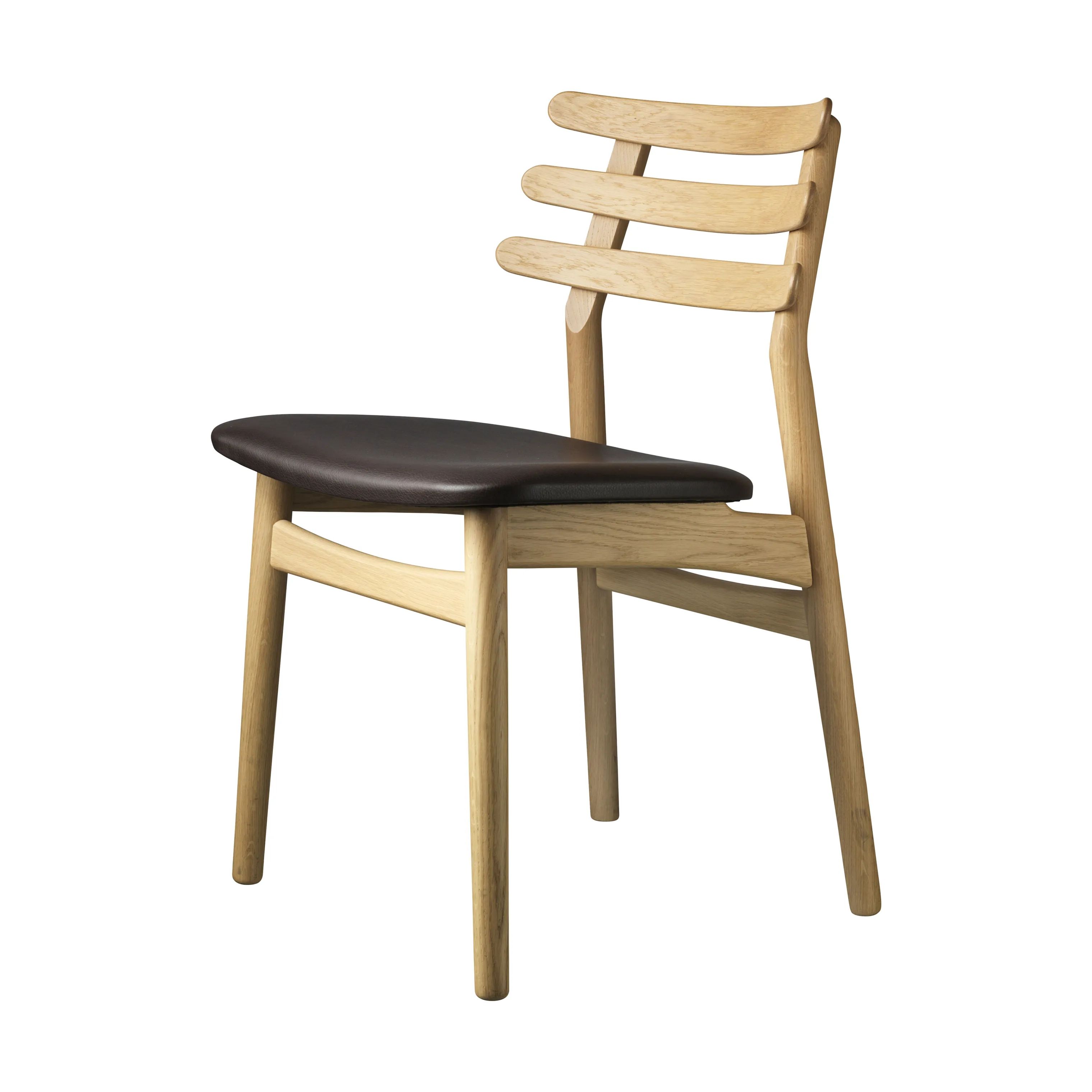 FDB Møbler Spisebordsstole J48 Spisebordstol i Natur/Mørkebrun, 78,5 cm, 2