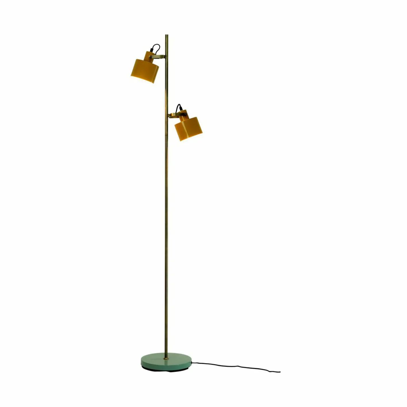 Dyberg Larsen Gulvlamper Ocean Gulvlampe i Karry/messing/turkis, 1
