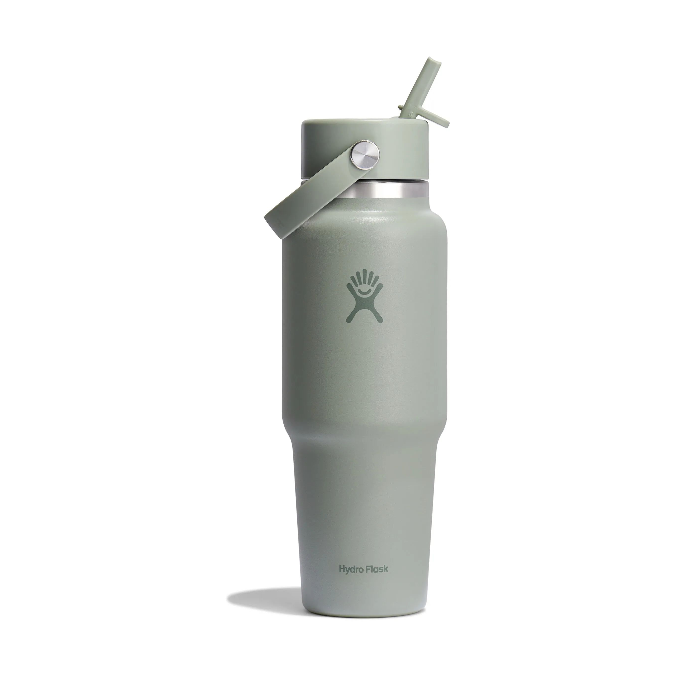 Hydro Flask Termoflasker Wide Flex Straw Termodrikkedunk i Grøn / Stål, 4