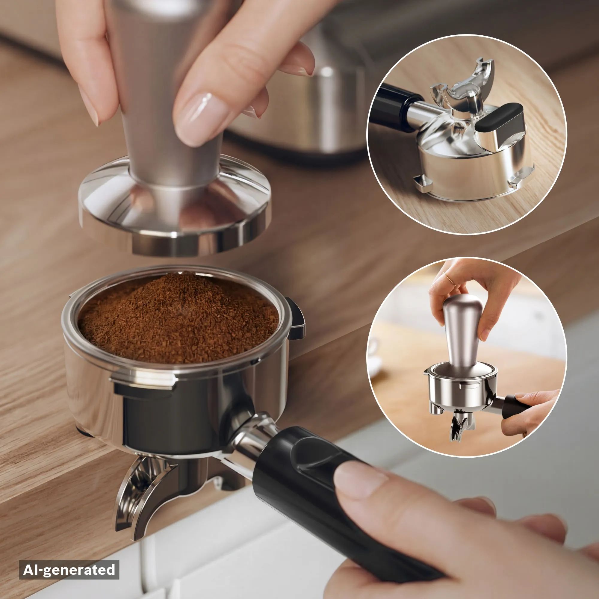 Bosch Espressomaskiner Serie 4 Semi Automatic Espressomaskine i Stål, 3